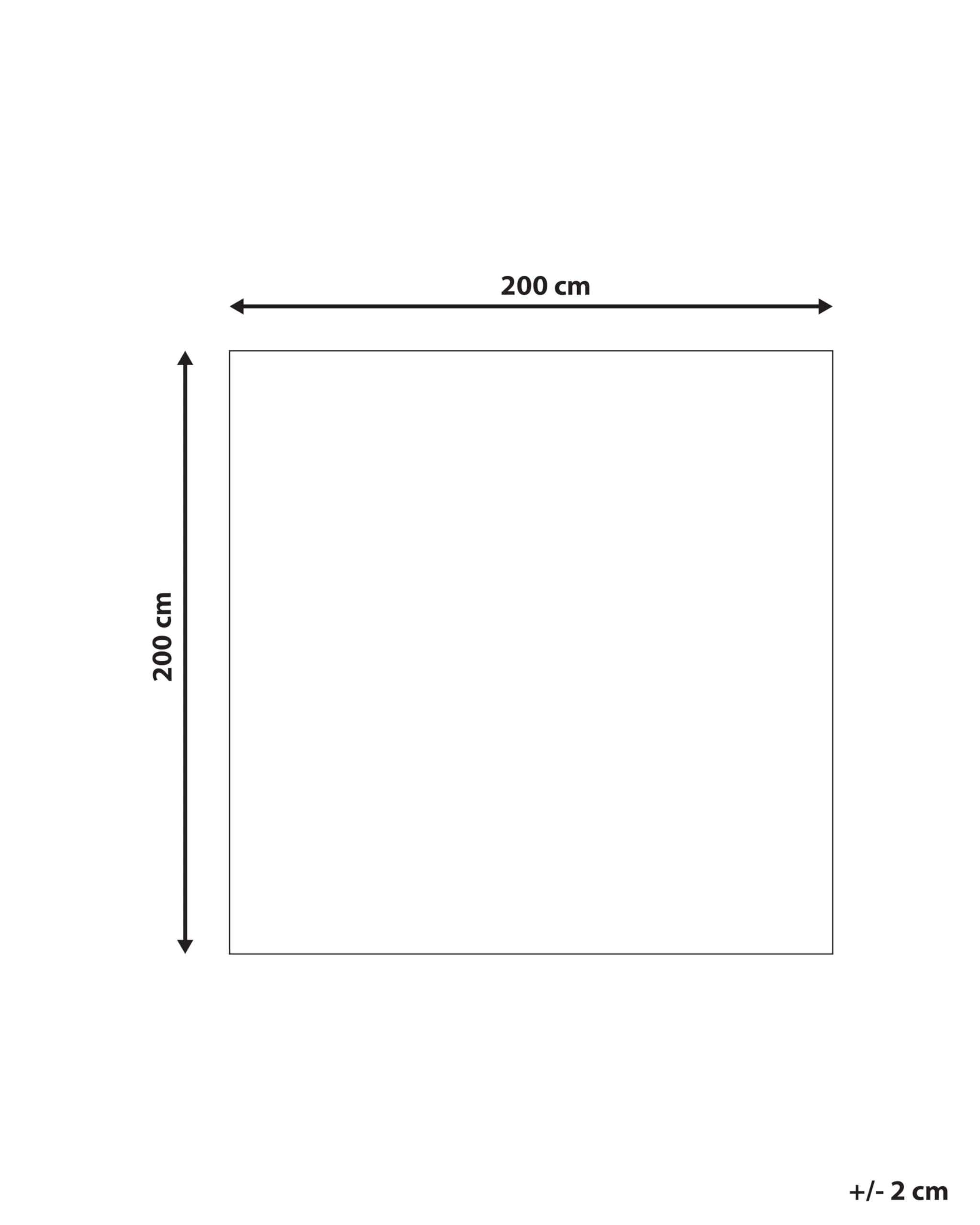 beliani-midyat-teppich-200x200-cm-beige-schwarz-karo image 3