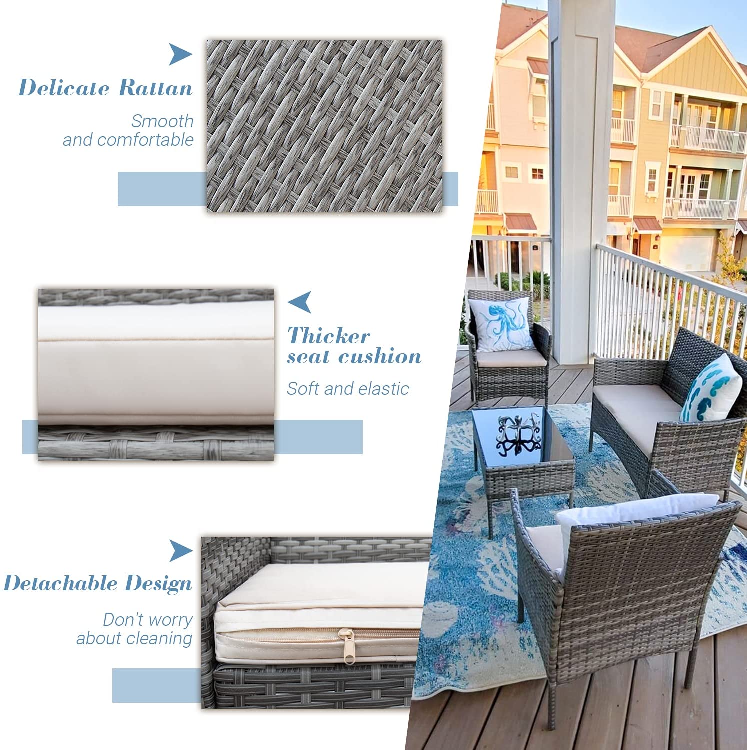 homall-patio-furniture-stuhl-set-4-tlg-rattan-balkon-schwarz image 6