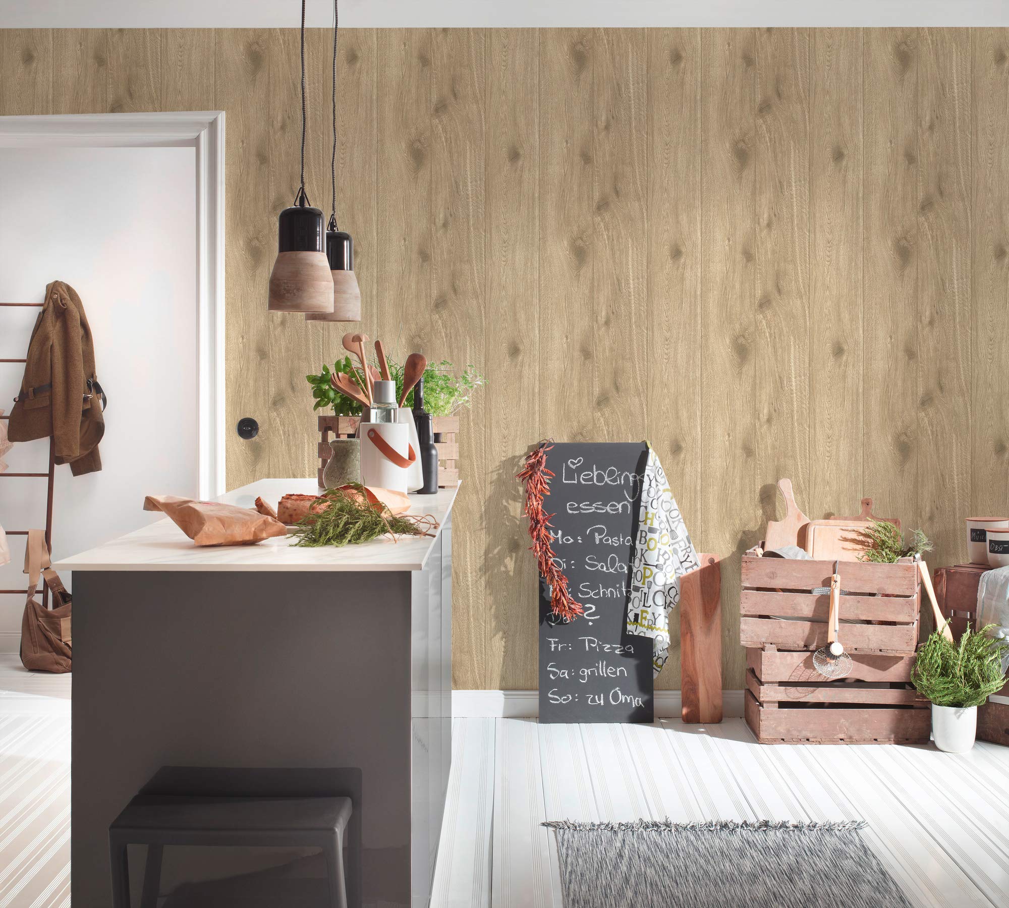 a-s-cr-ation-wood-n-stone-300434-vliestapete-holz-beige-braun image 8