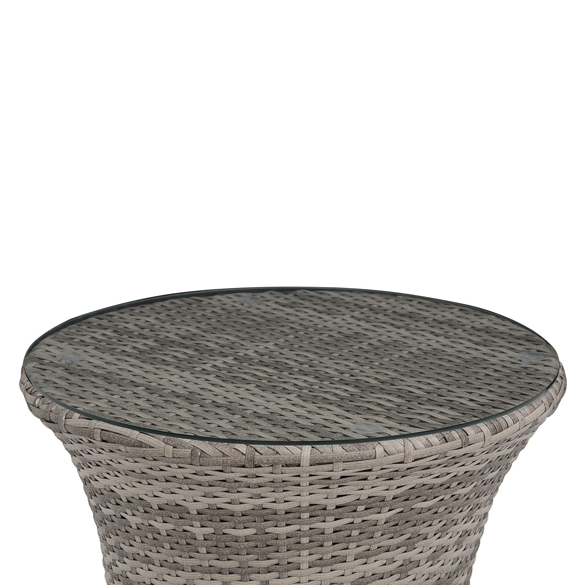 beliani-capri-bistro-set-grau-polyrattan-glastisch image 7