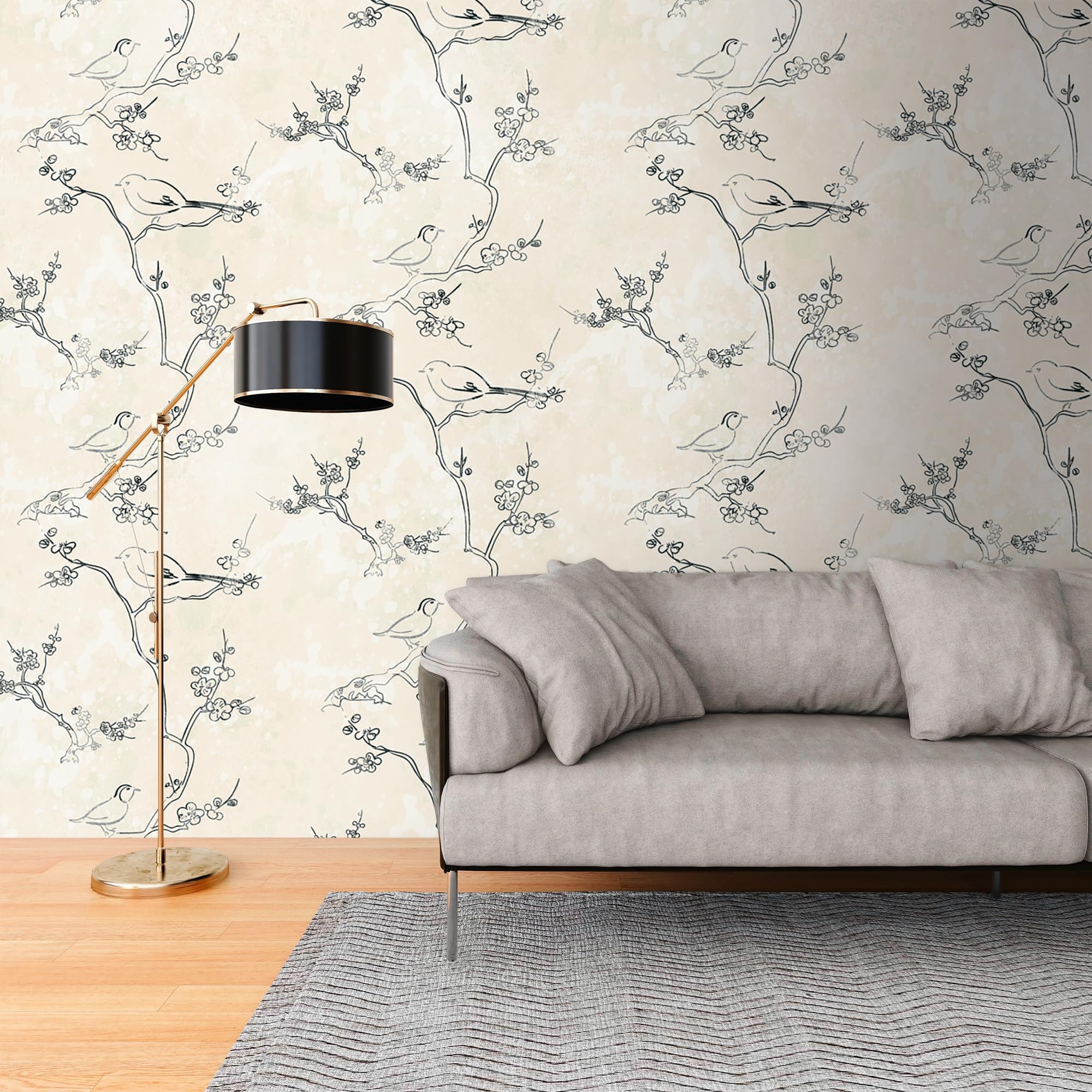 a-s-cr-ation-fototapeten-398841-fototapete-tier-creme-schwarz-1-59x2-8m image 2