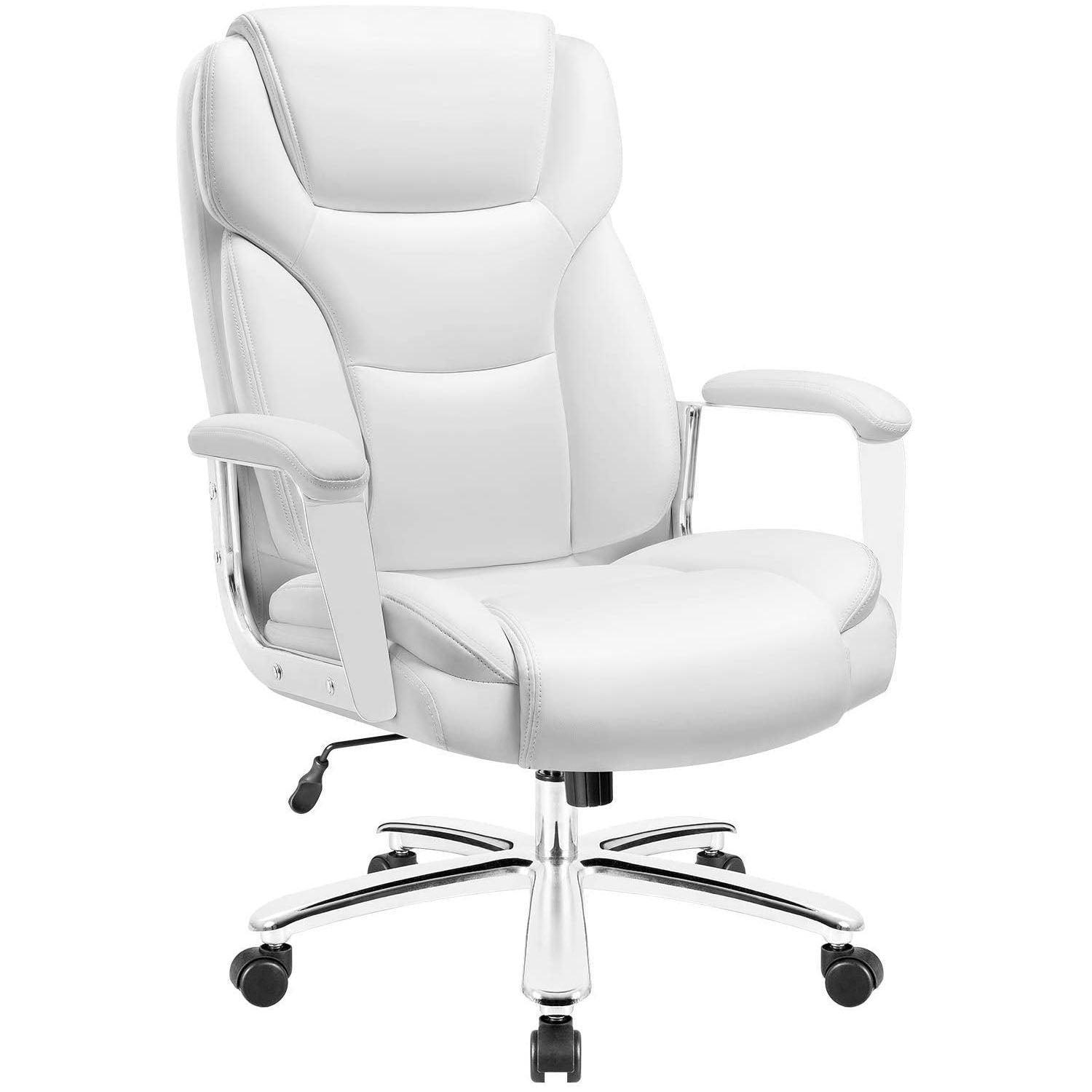 homall-office-leather-chair-b-rostuhl-leder-schwarz-gro-180kg image 1