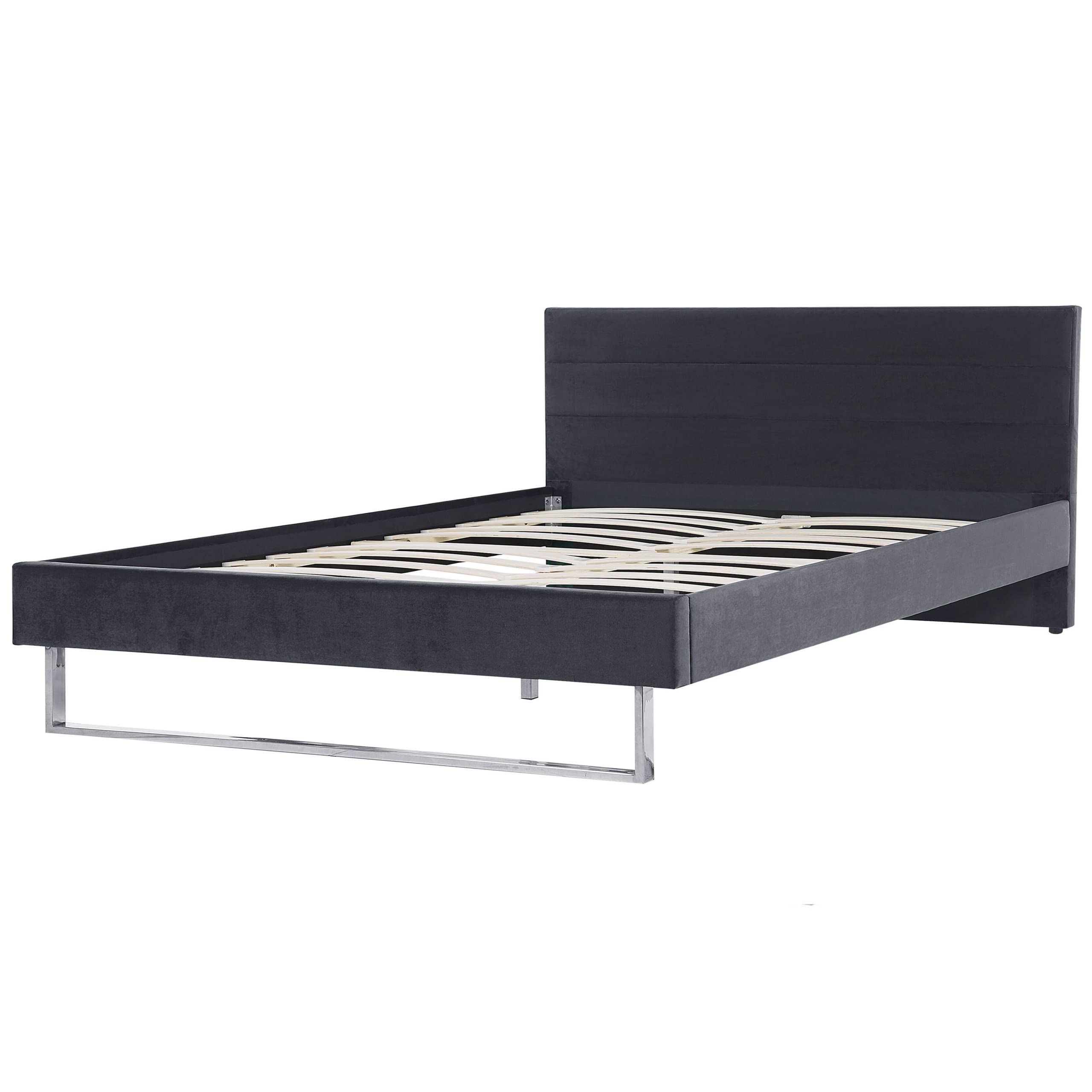 beliani-bellou-doppelbett-180x200-grau-samt image 4