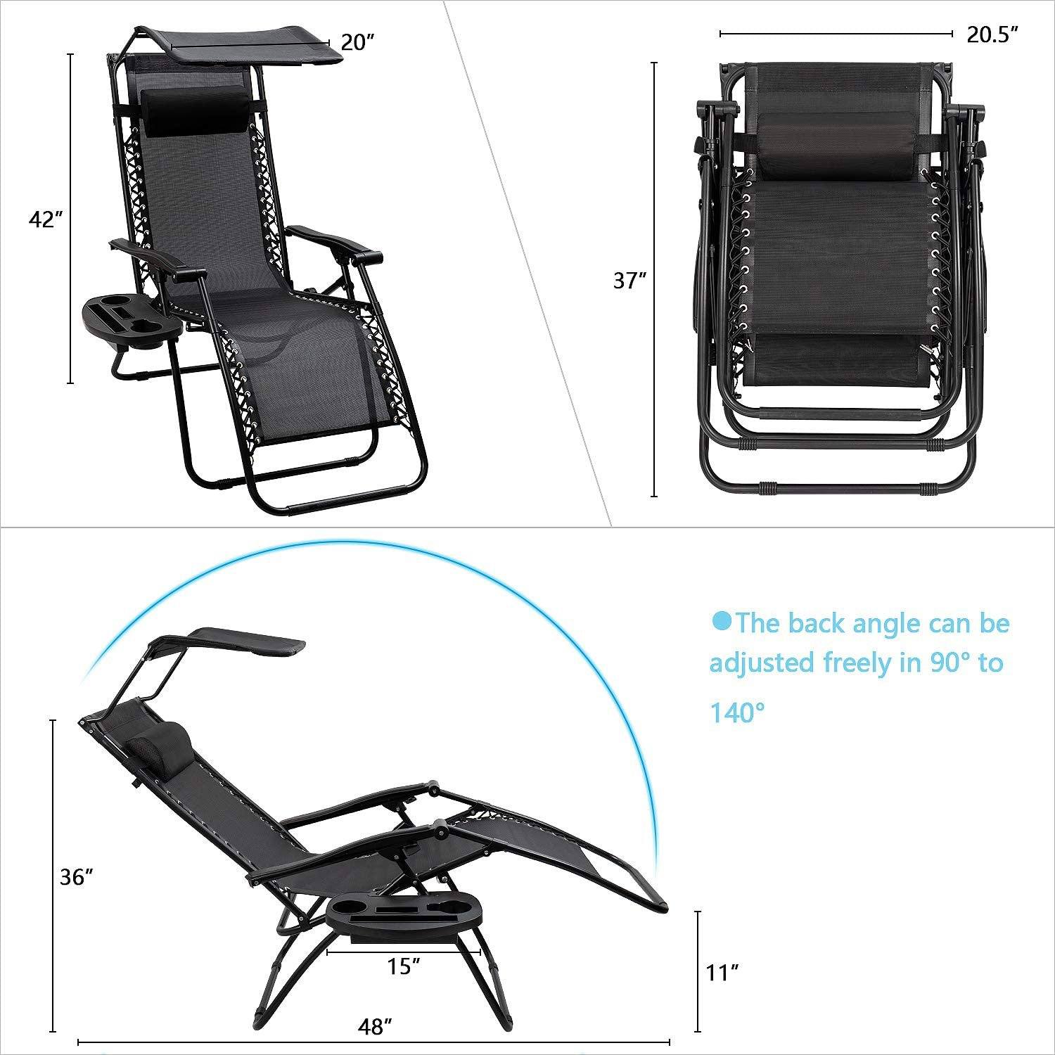 homall-patio-furniture-zero-gravity-stuhl-schwarz-mit-dach image 6