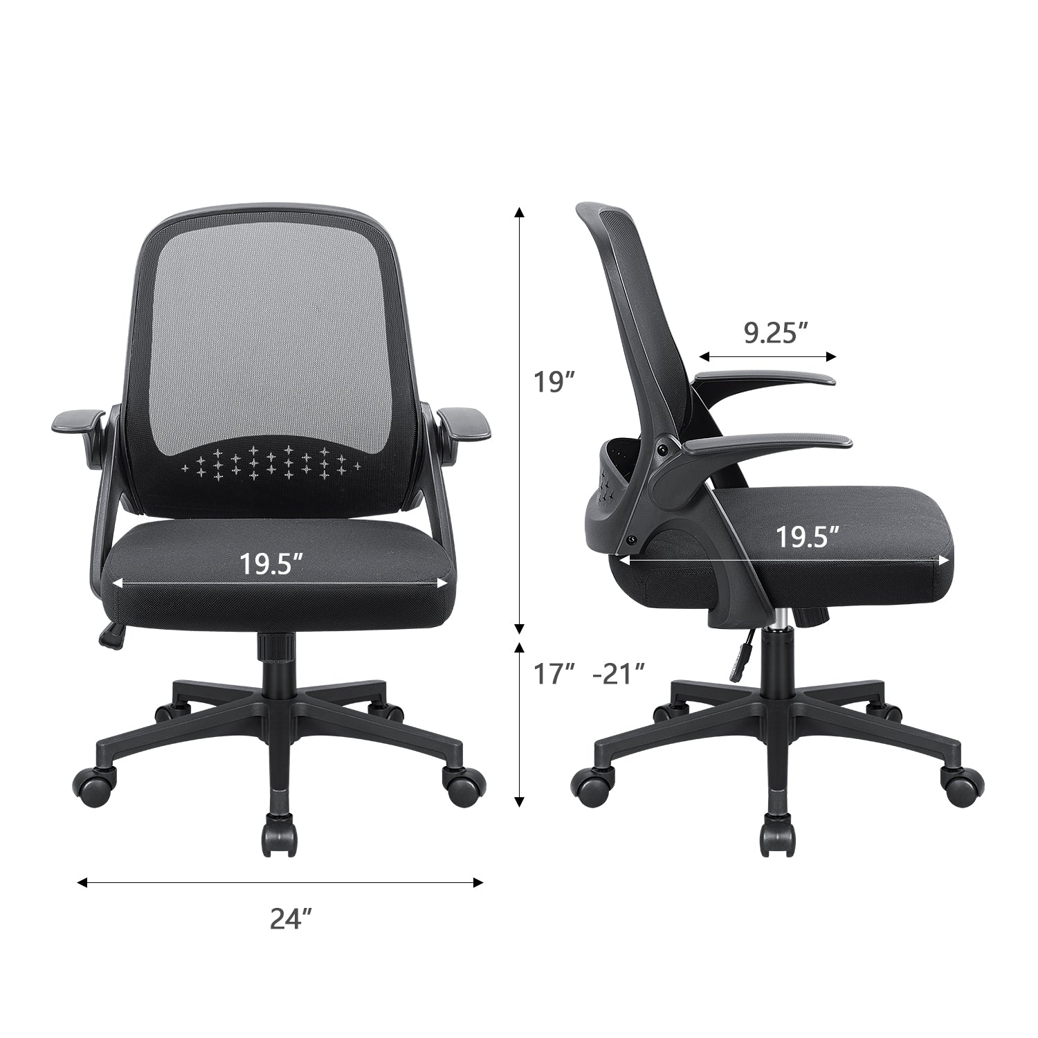 homall-office-mesh-chair-b-rostuhl-schwarz-mit-lordosenst-tze image 7