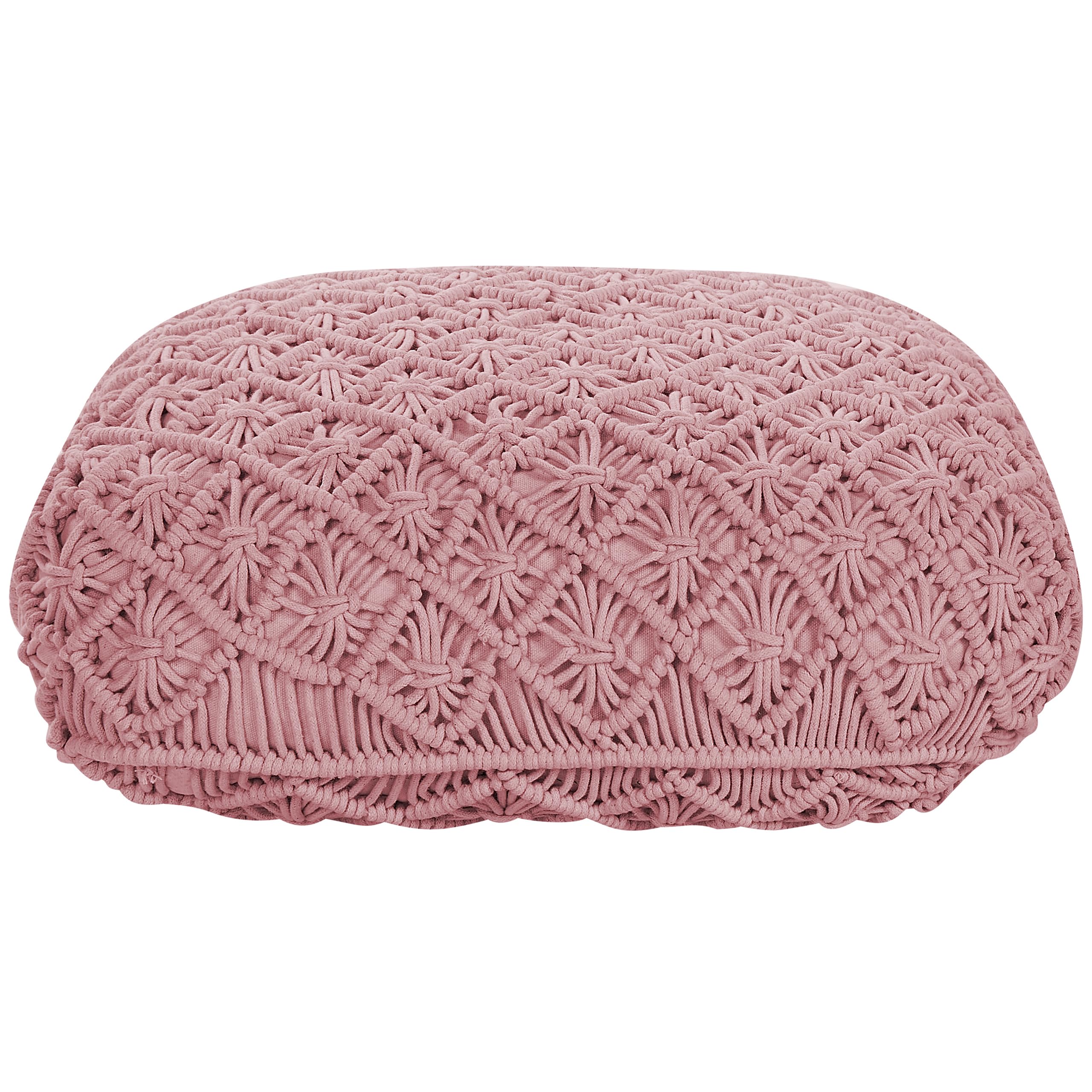 beliani-berrechid-bodenkissen-baumwolle-rosa-50x50-cm image 5