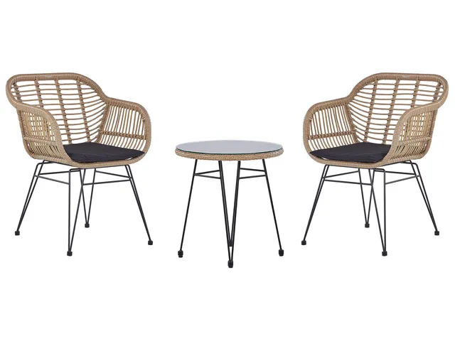 beliani-tropea-ii-balkonset-rattan-schwarz-3-teilig image 1