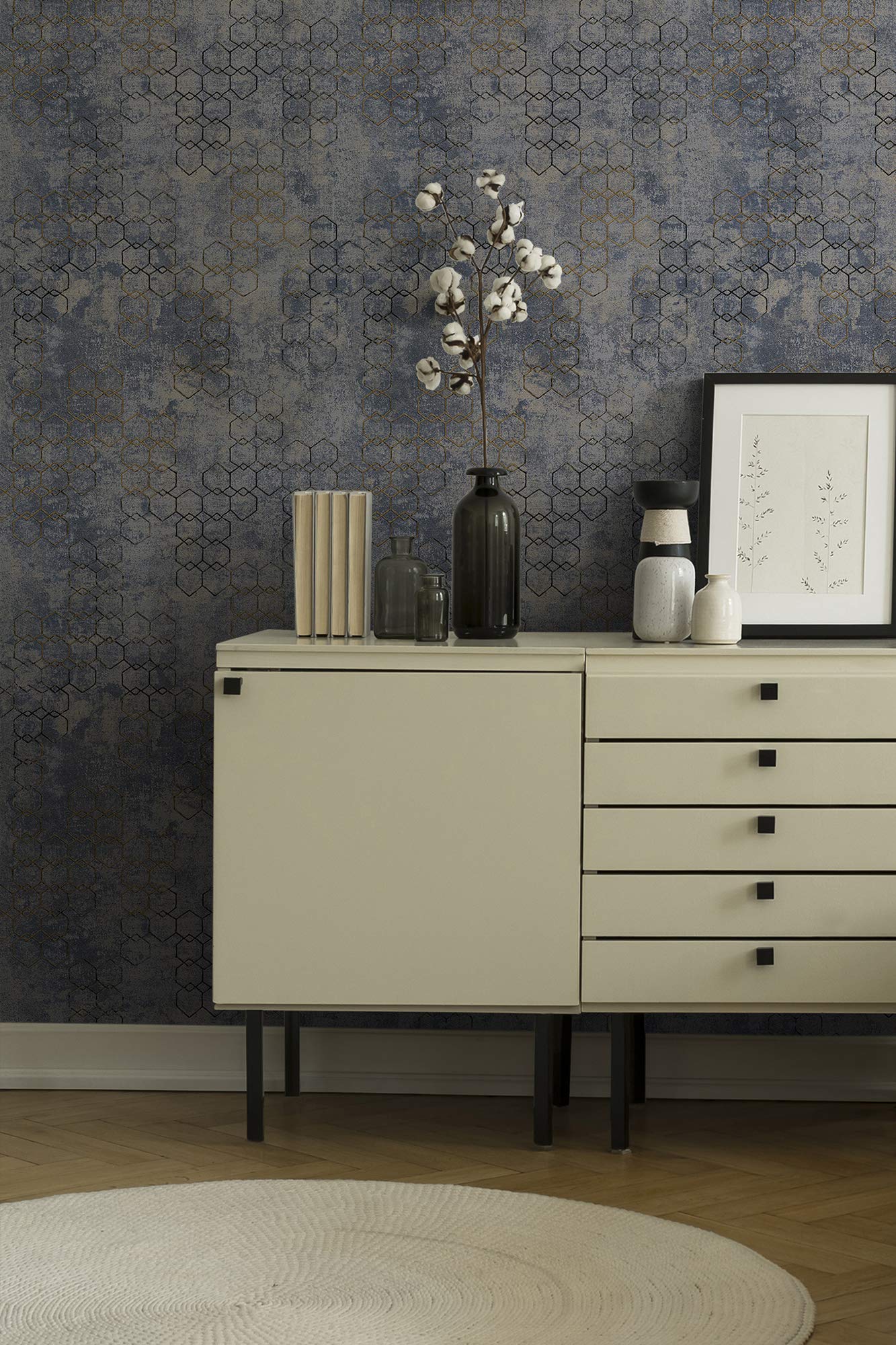 a-s-cr-ation-new-walls-374245-vliestapete-blau-metallic-grau image 4