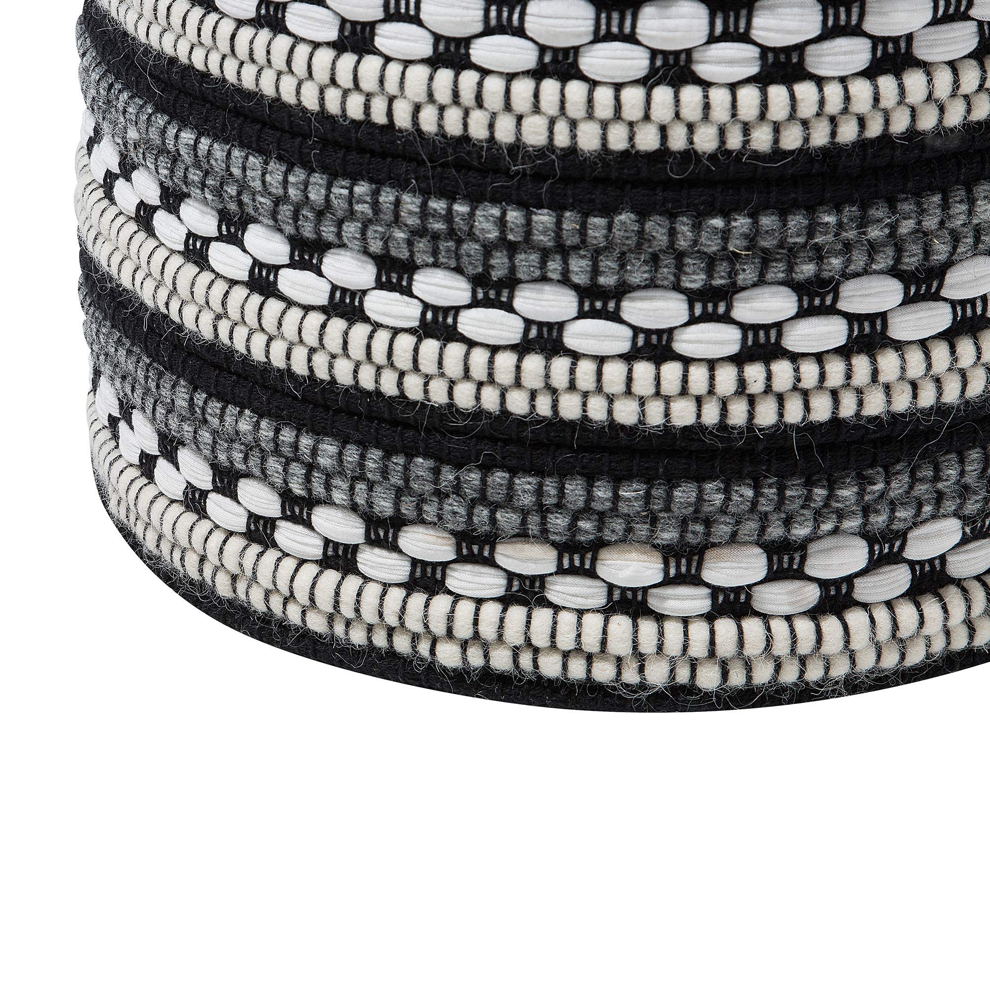beliani-guntur-pouf-gestrickt-wei-schwarz-boho image 5