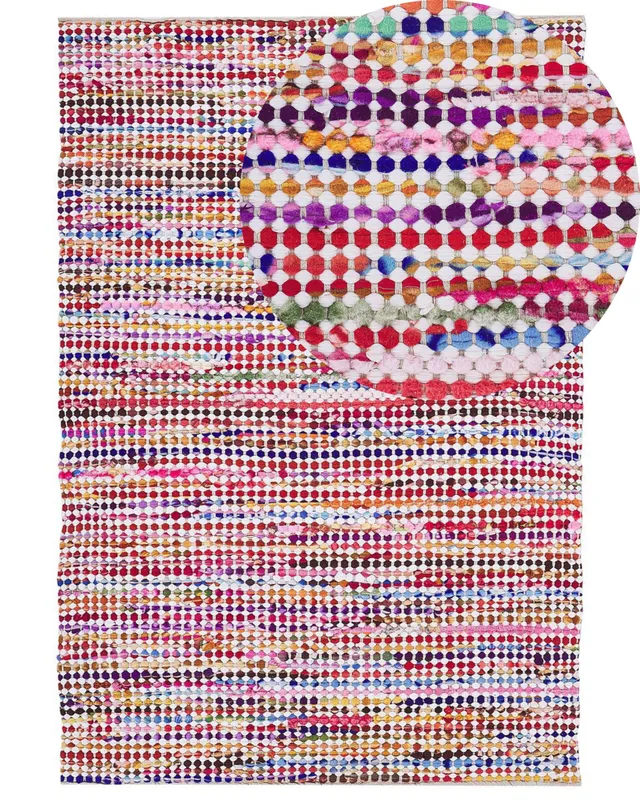 beliani-belen-teppich-160x230-bunt-mehrfarbig-kurzflor image 1