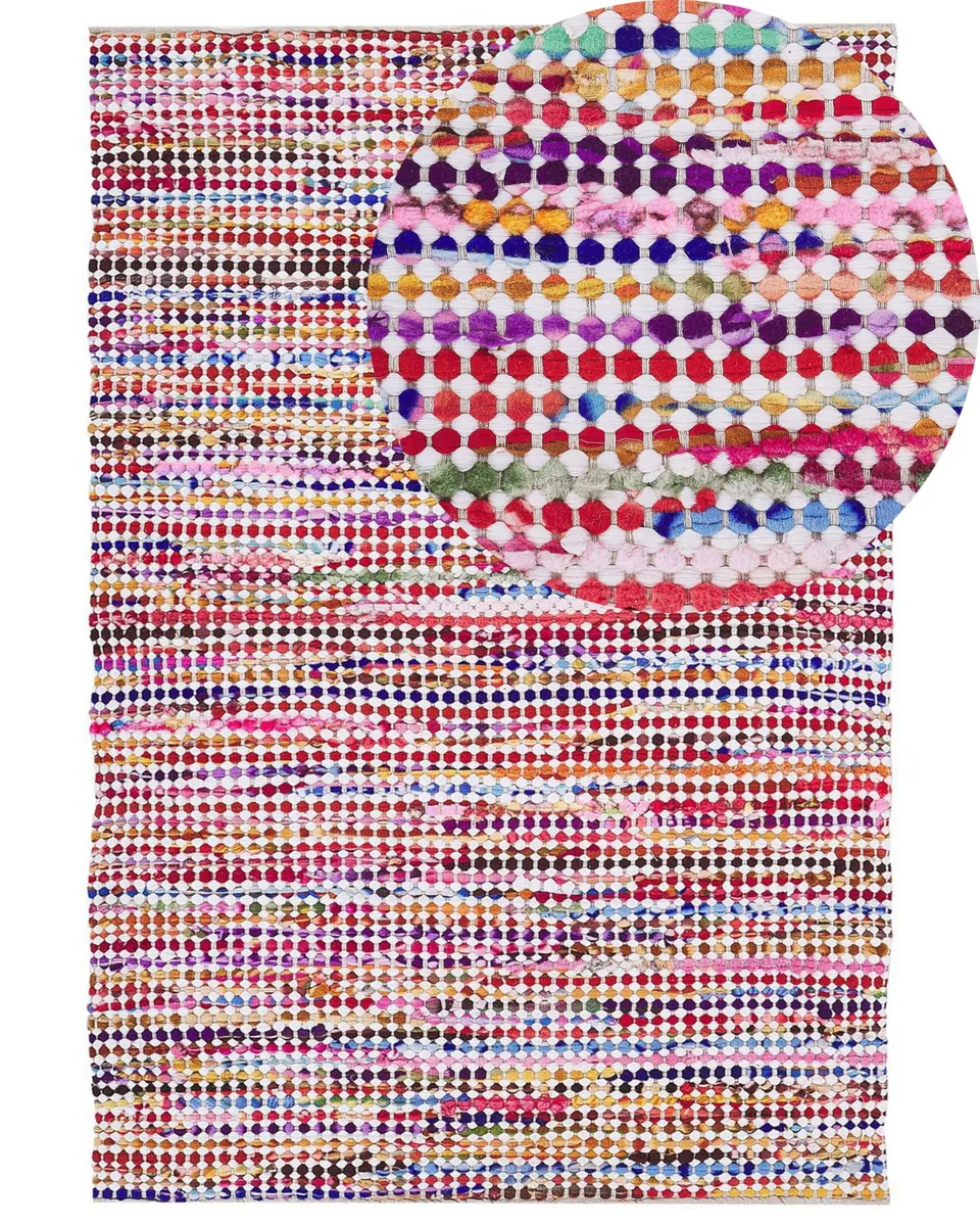 beliani-belen-teppich-160x230-bunt-mehrfarbig-kurzflor image 1