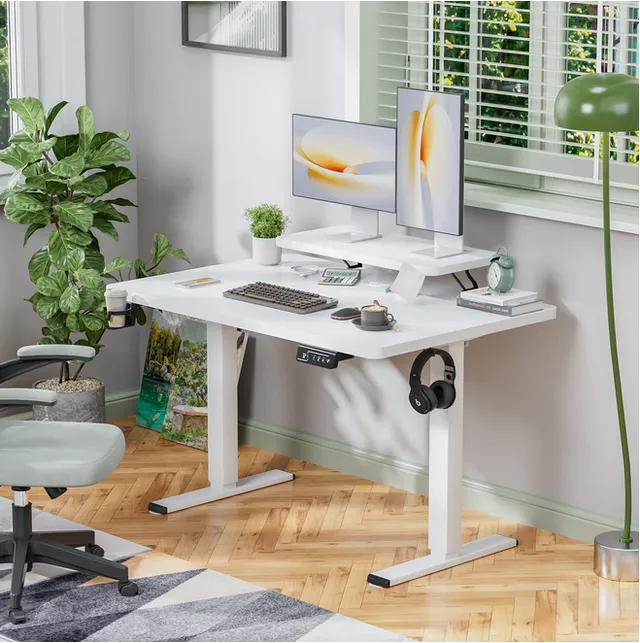 homall-standing-desk-47-schreibtisch-schwarz-h-henverstellbar image 1