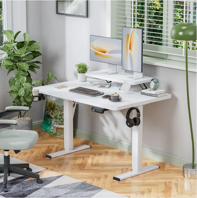 homall-standing-desk-47-schreibtisch-schwarz-h-henverstellbar image 1