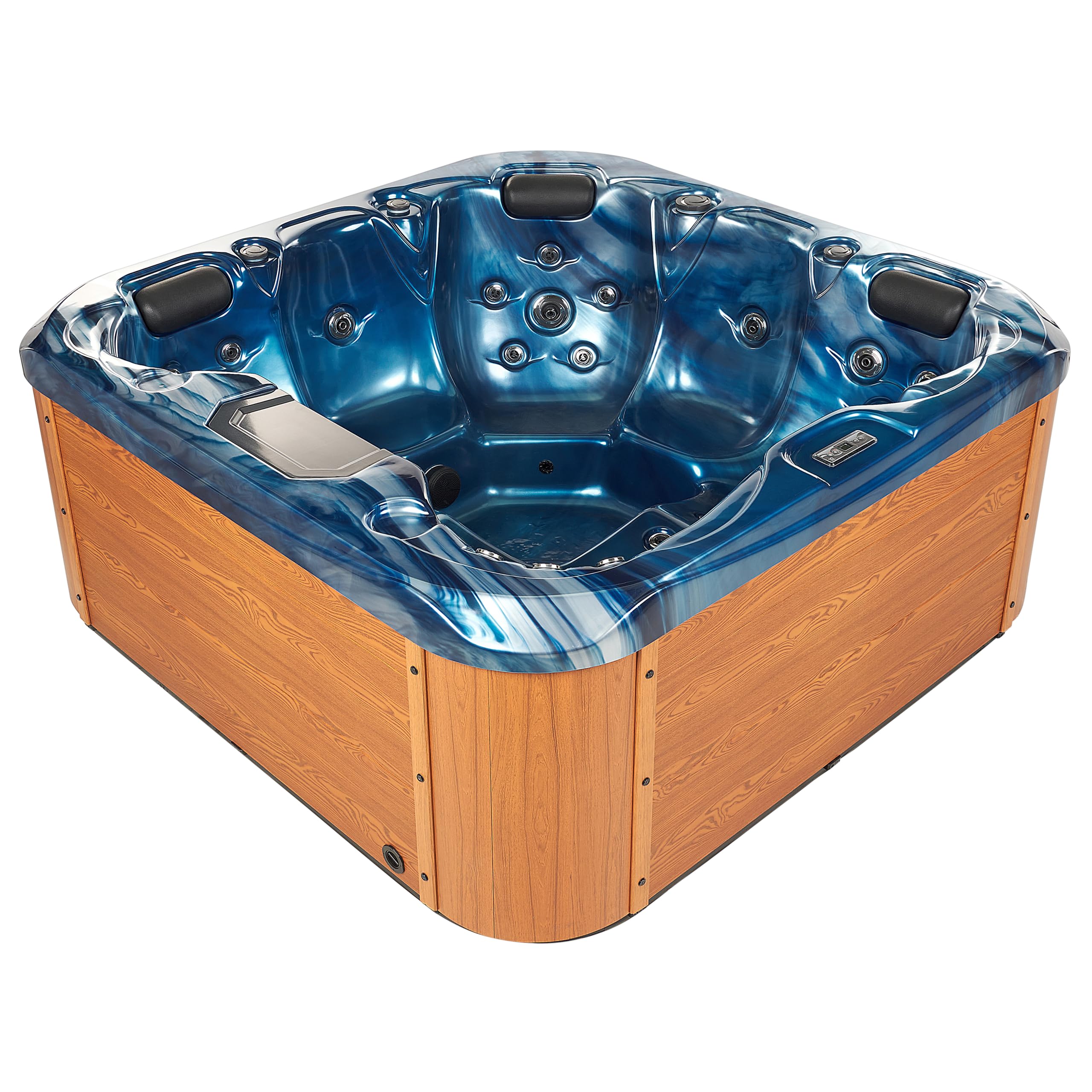 beliani-lastarria-whirlpool-200x200-blau-mit-led-und-massage image 5