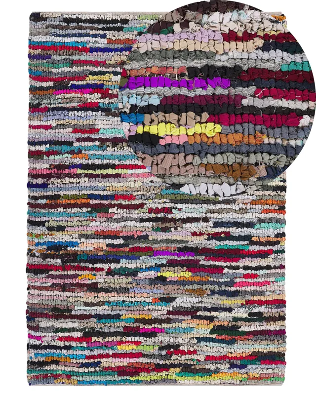 beliani-bafra-teppich-bunt-140x200-cm-kurzflor image 1