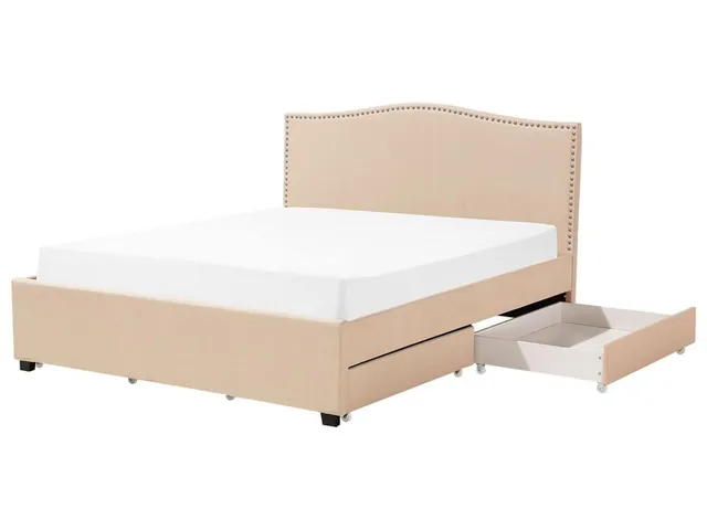 beliani-polsterbett-180x200-beige-mit-bettkasten-lattenrost image 1