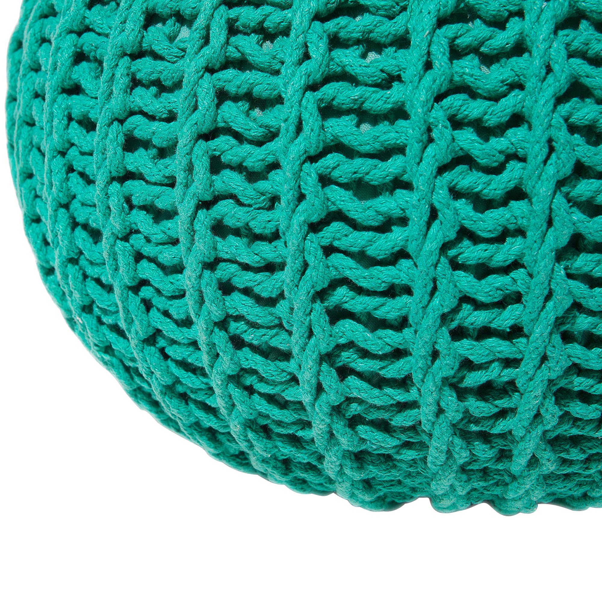 beliani-conrad-ii-pouf-strick-smaragdgr-n-52x35-cm image 5