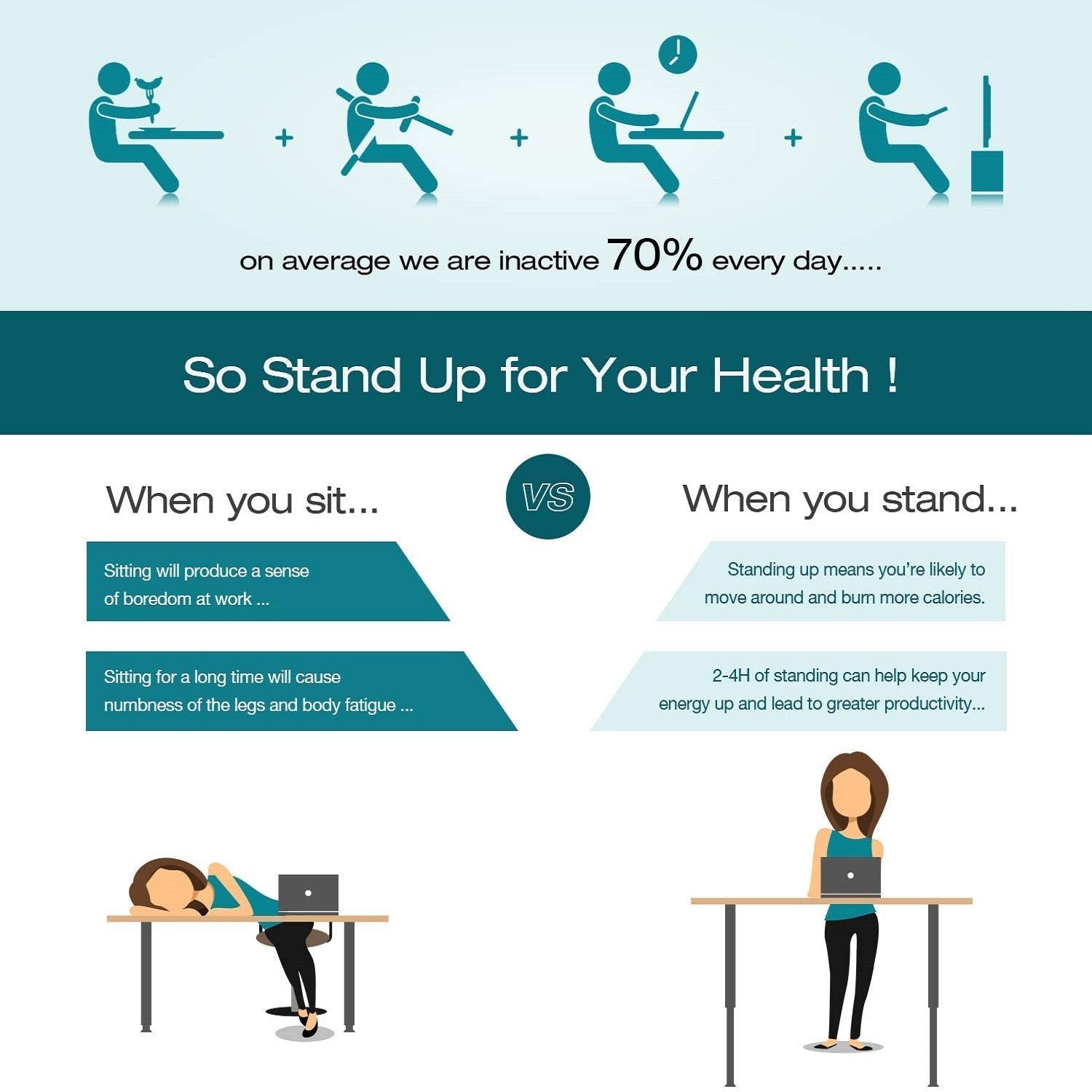 homall-standing-desk-schreibtisch-h-henverstellbar-wei image 5