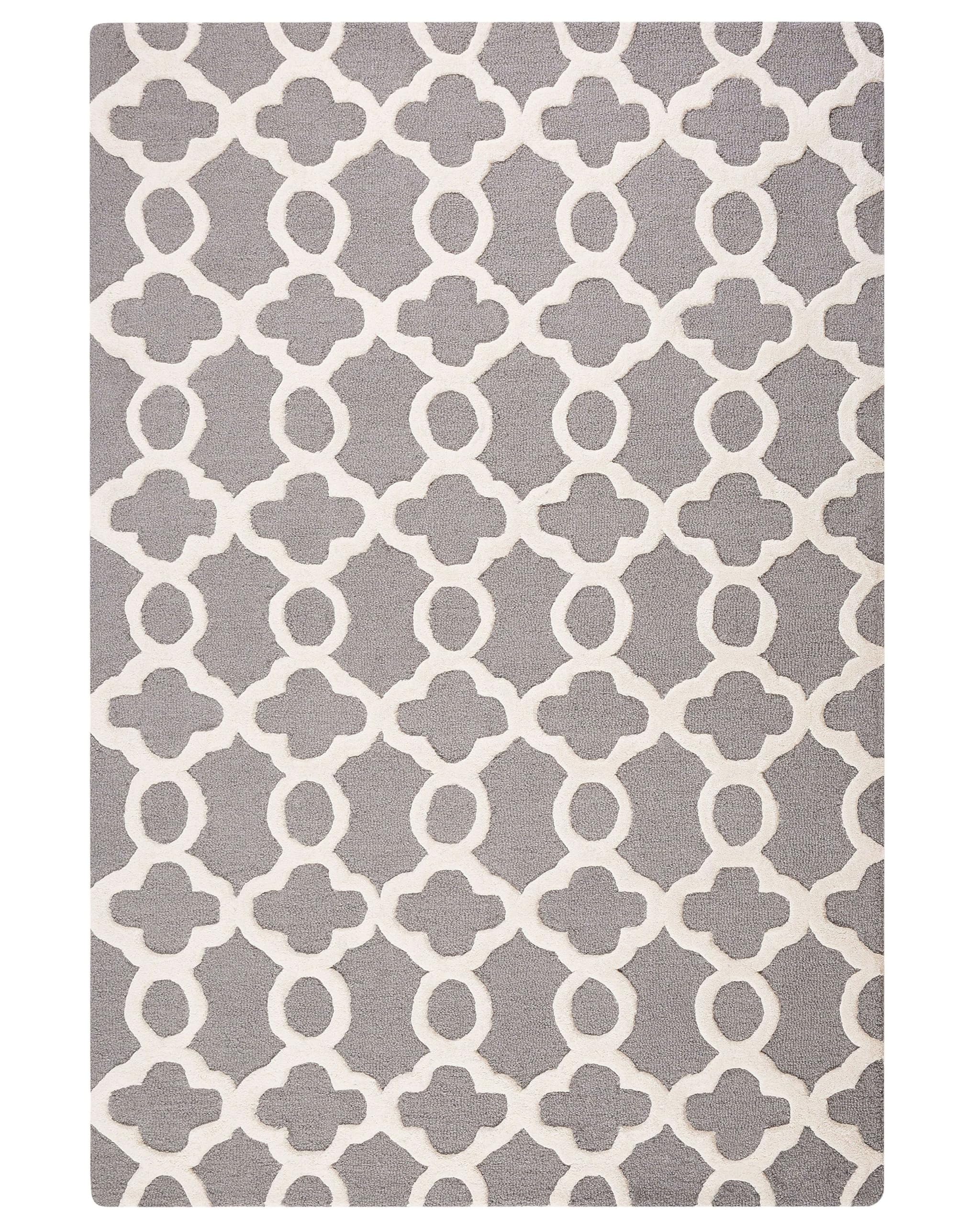 beliani-zile-orient-teppich-grau-wei-140-x-200-cm-wolle image 7