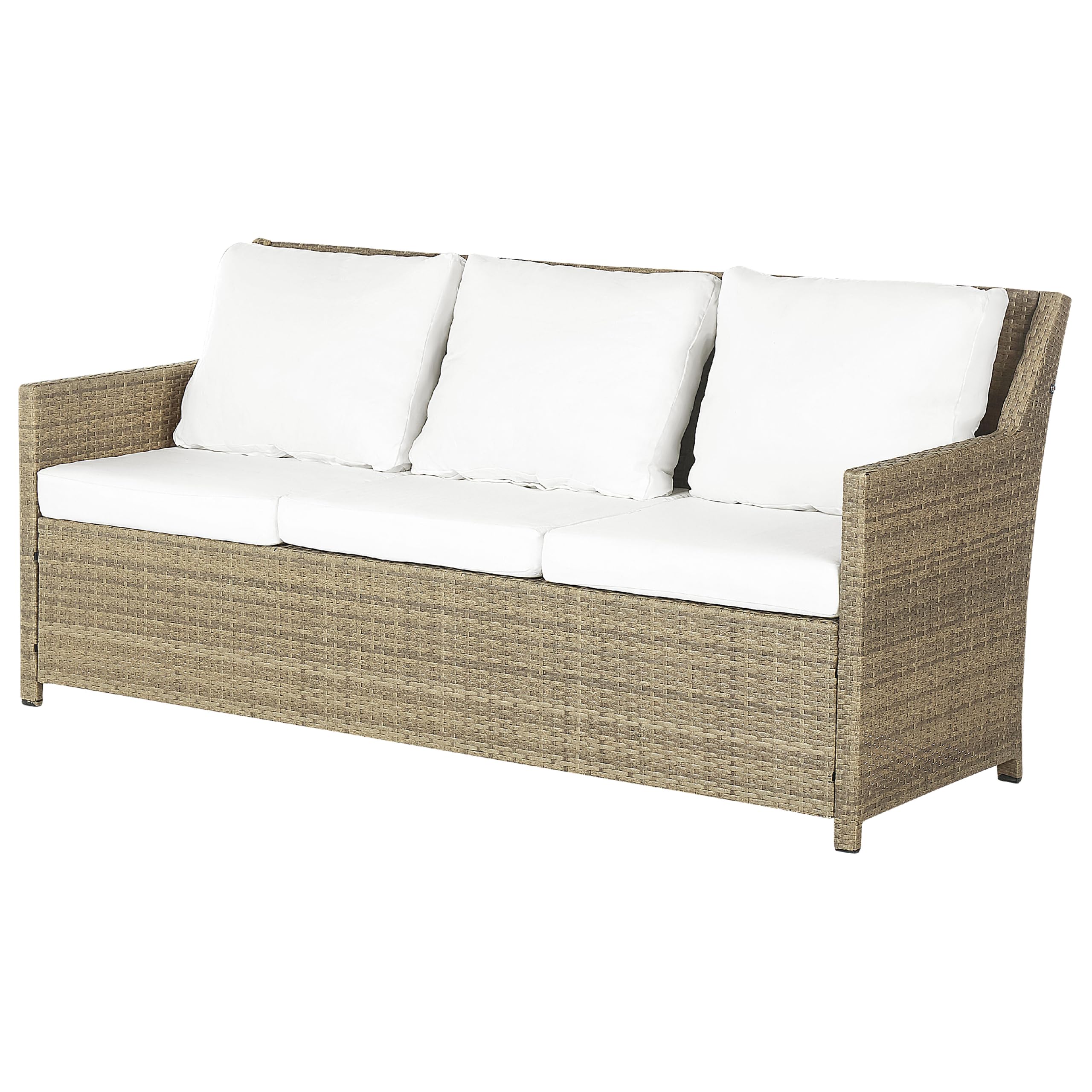 beliani-fonti-lounge-set-5-sitzer-braun-polyrattan-wei-e-kissen image 7