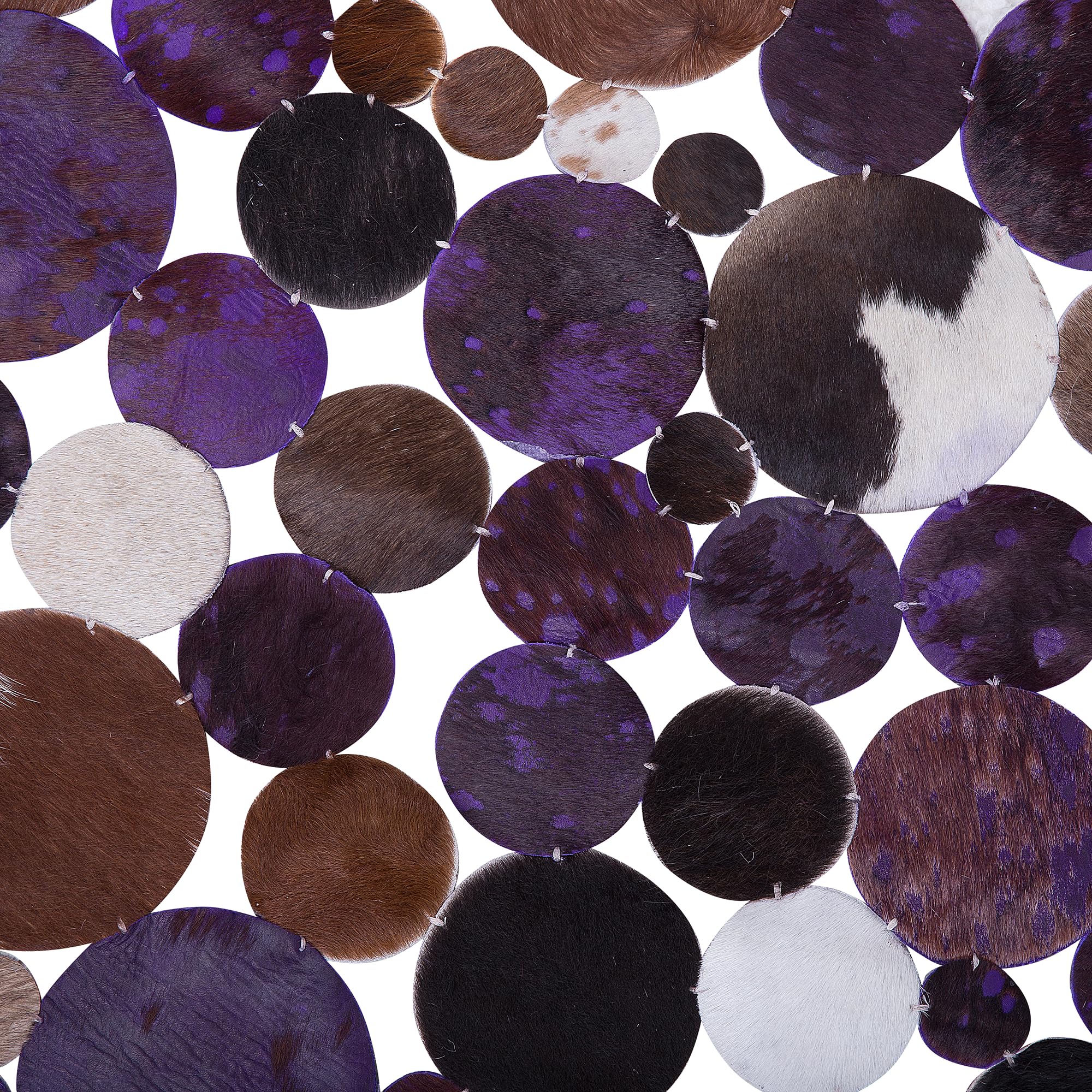beliani-sorgun-lederteppich-rund-140-cm-braun-violett image 4