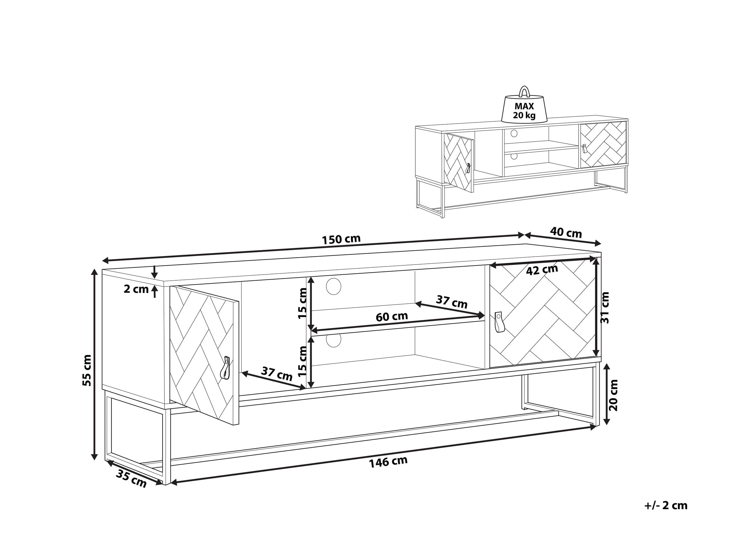 beliani-nueva-lowboard-tv-m-bel-dunkel-holz-wei-2-t-ren image 3