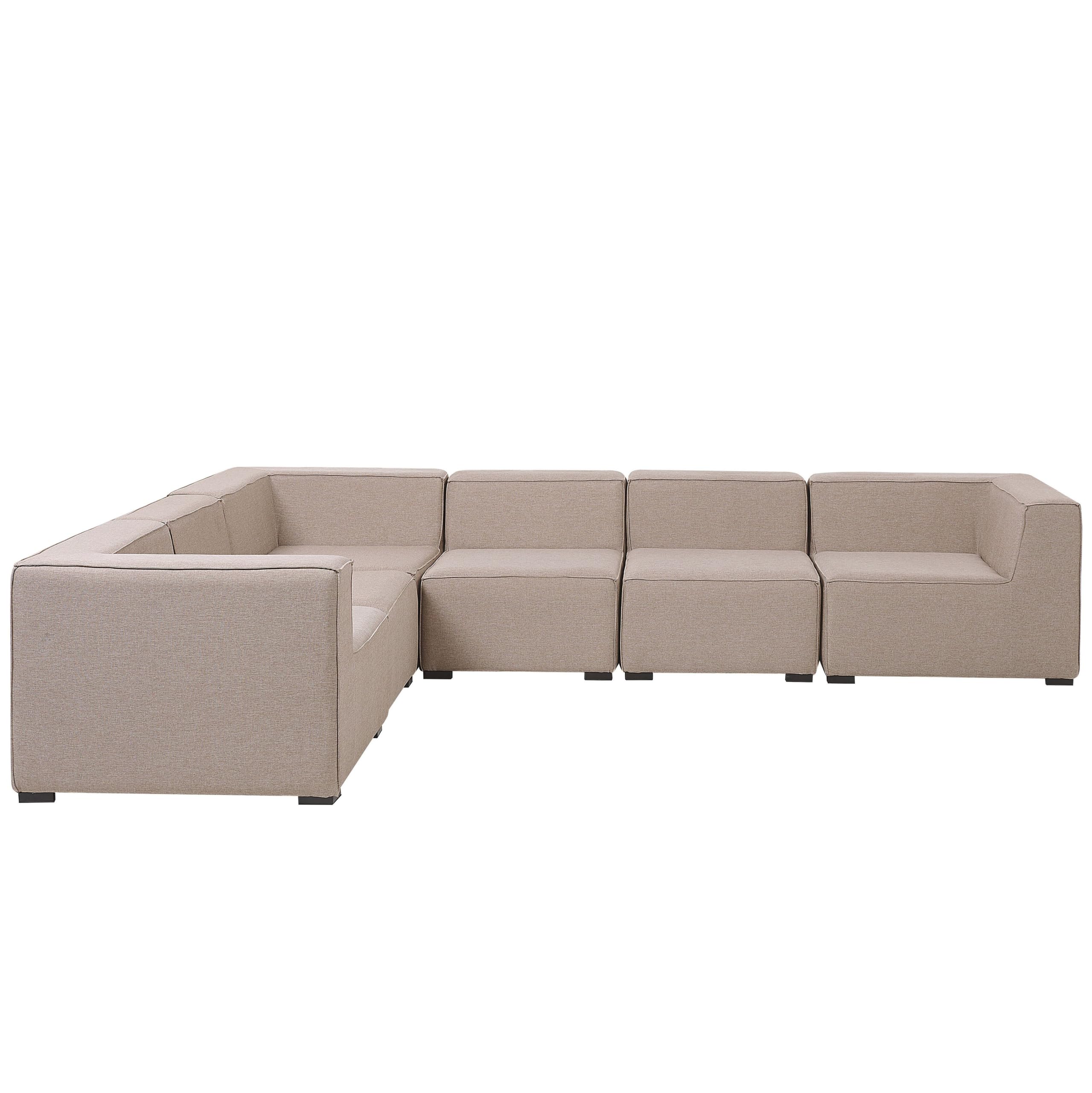 beliani-gartenm-bel-arezzo-lounge-set-beige-rechts-7-tlg image 5