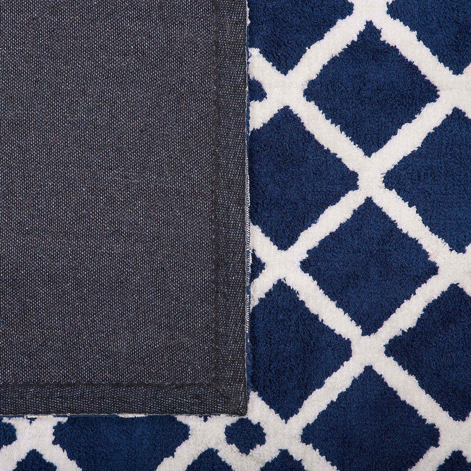 beliani-teppiche-serres-teppich-140x200-blau-geometrisch-kurzflor image 6