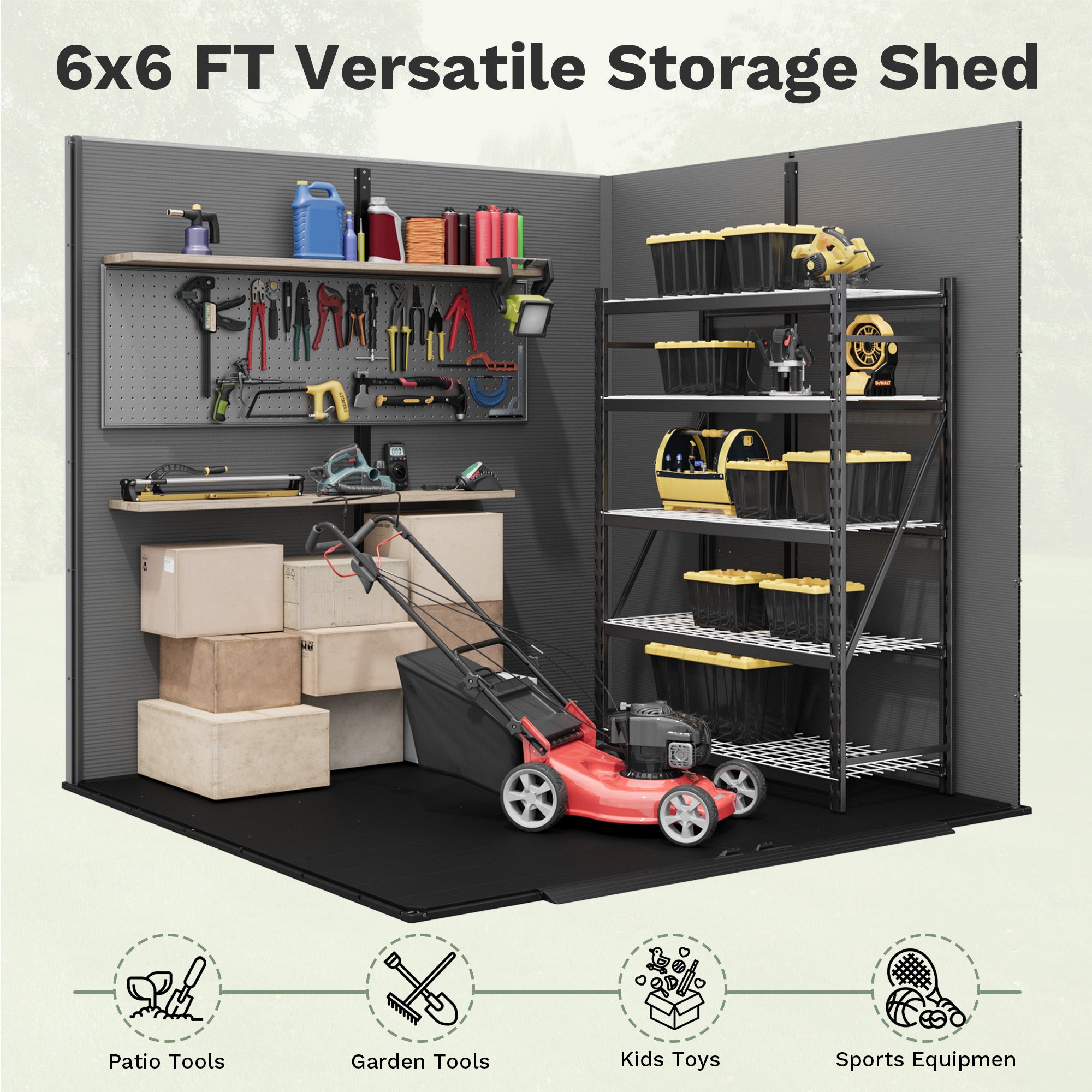 homall-metal-shed-ger-tehaus-6x6ft-dunkelgrau-fenster image 7