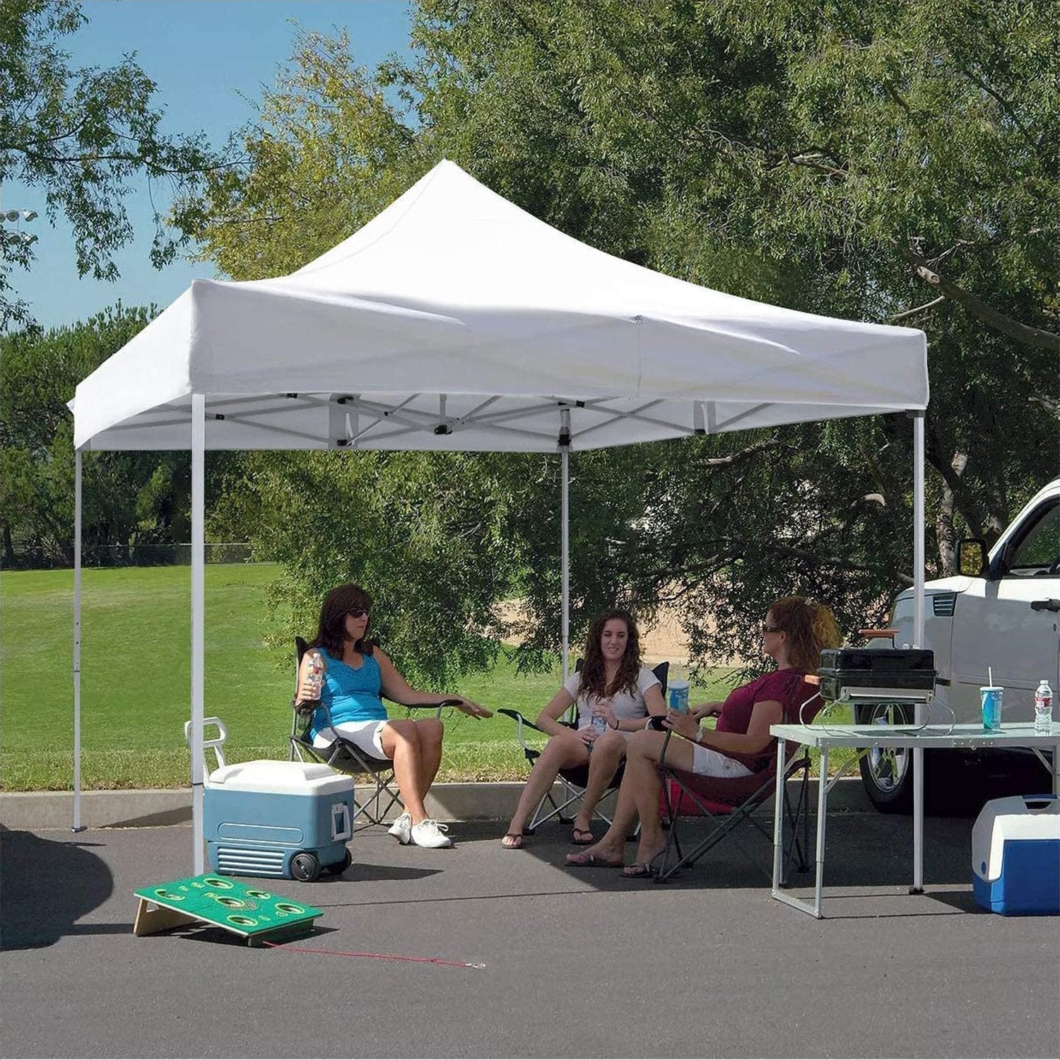 homall-patio-furniture-faltpavillon-3x3m-beige-wasserdicht-uv50 image 2
