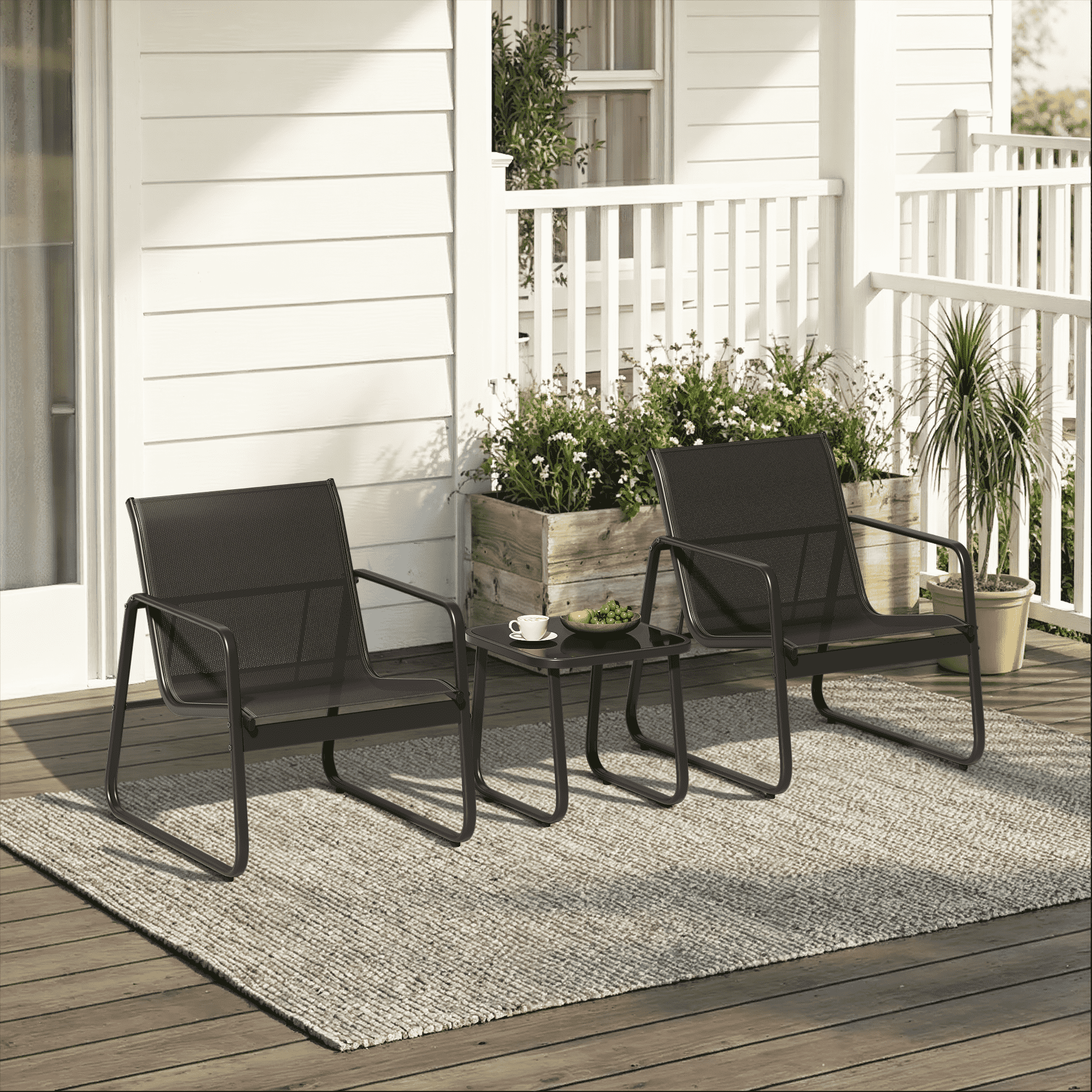 bealife-wr150-gartenm-bel-set-3-teilig-schwarz-textilene image 2