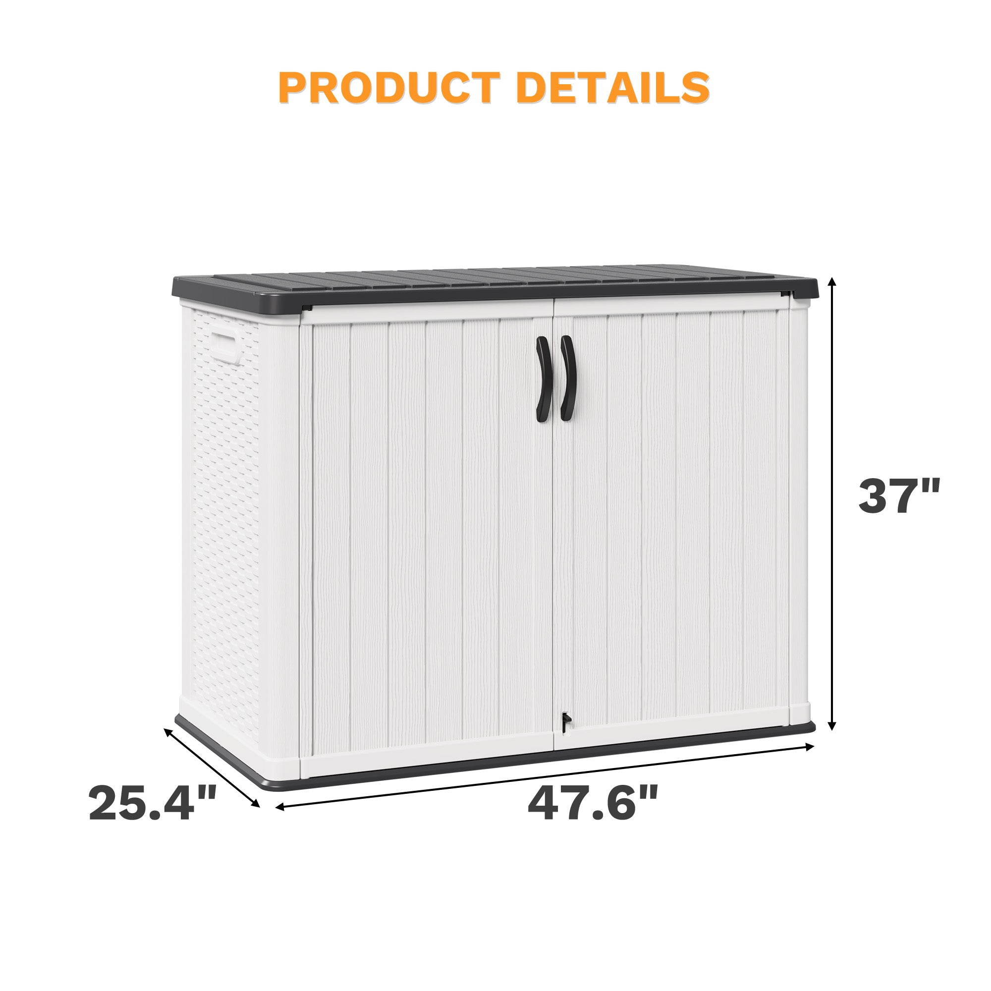homall-metal-shed-ger-teschrank-26-cu-ft-wei-gartenbox image 7