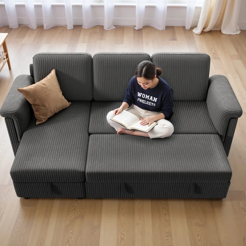 homall-sofa-ecksofa-schlafsofa-cord-beige-mit-bettfunktion image 6