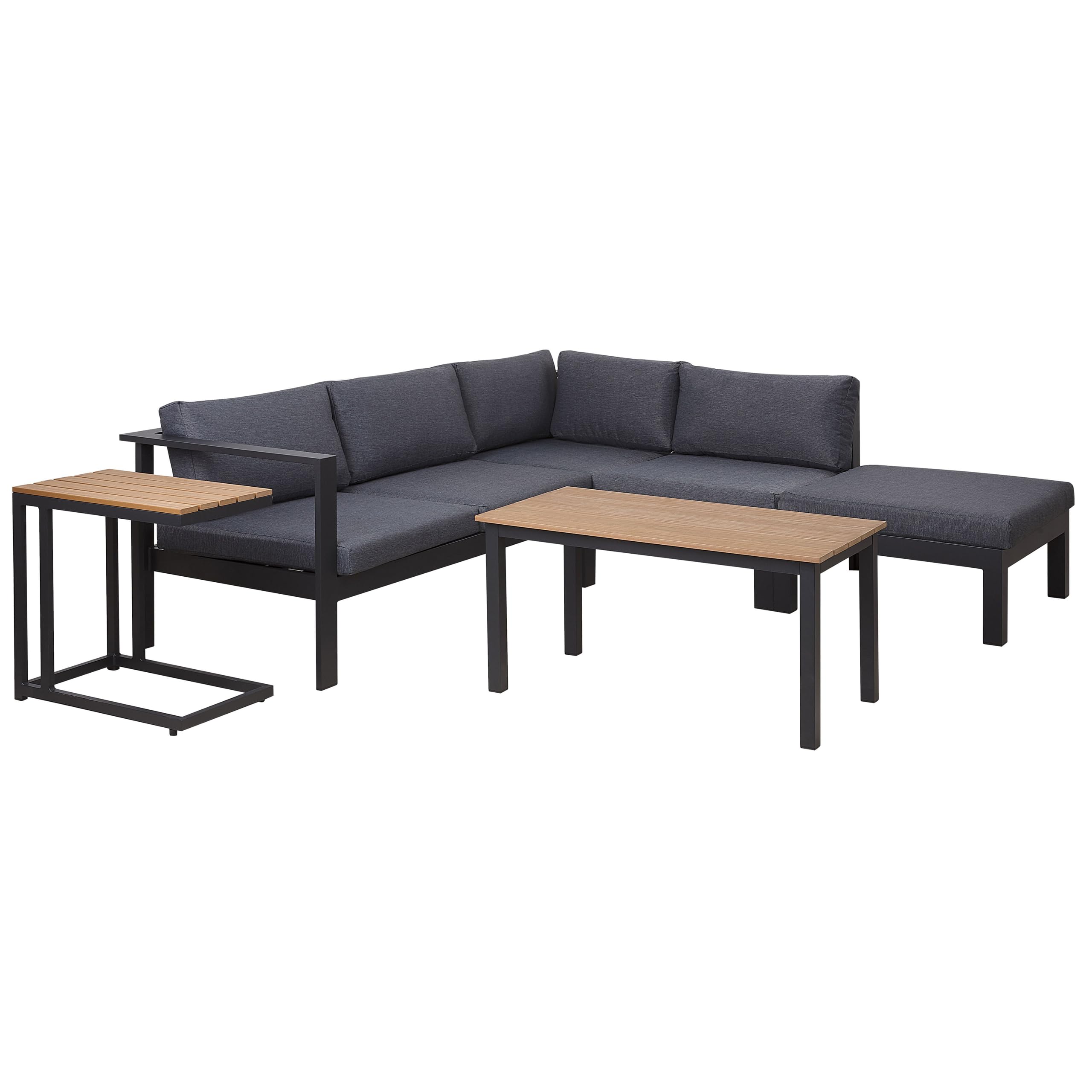 beliani-messina-lounge-set-ecksofa-schwarz-grau-5-sitzer image 4