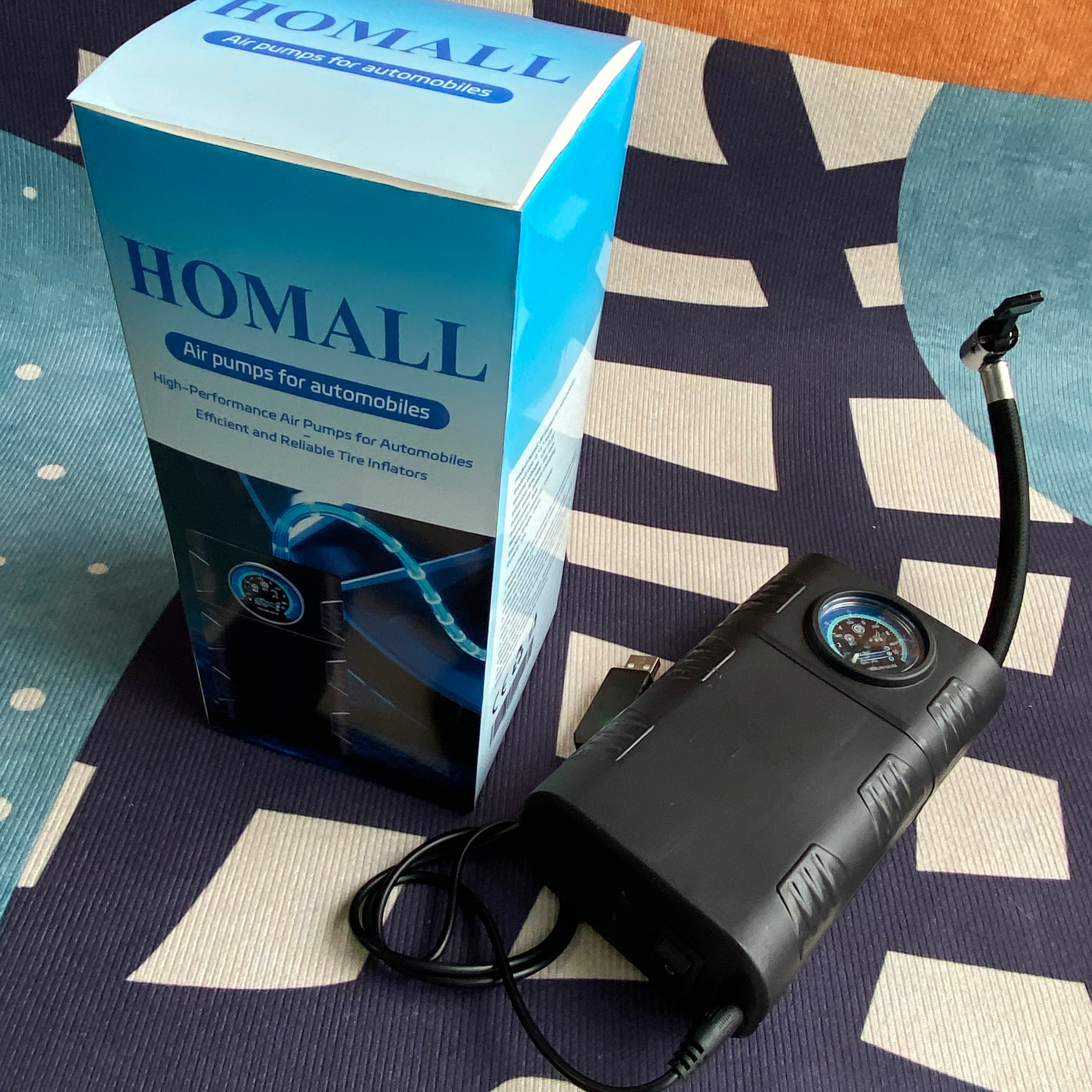 homall-luftpumpe-akku-schwarz-f-r-auto-fahrrad image 2