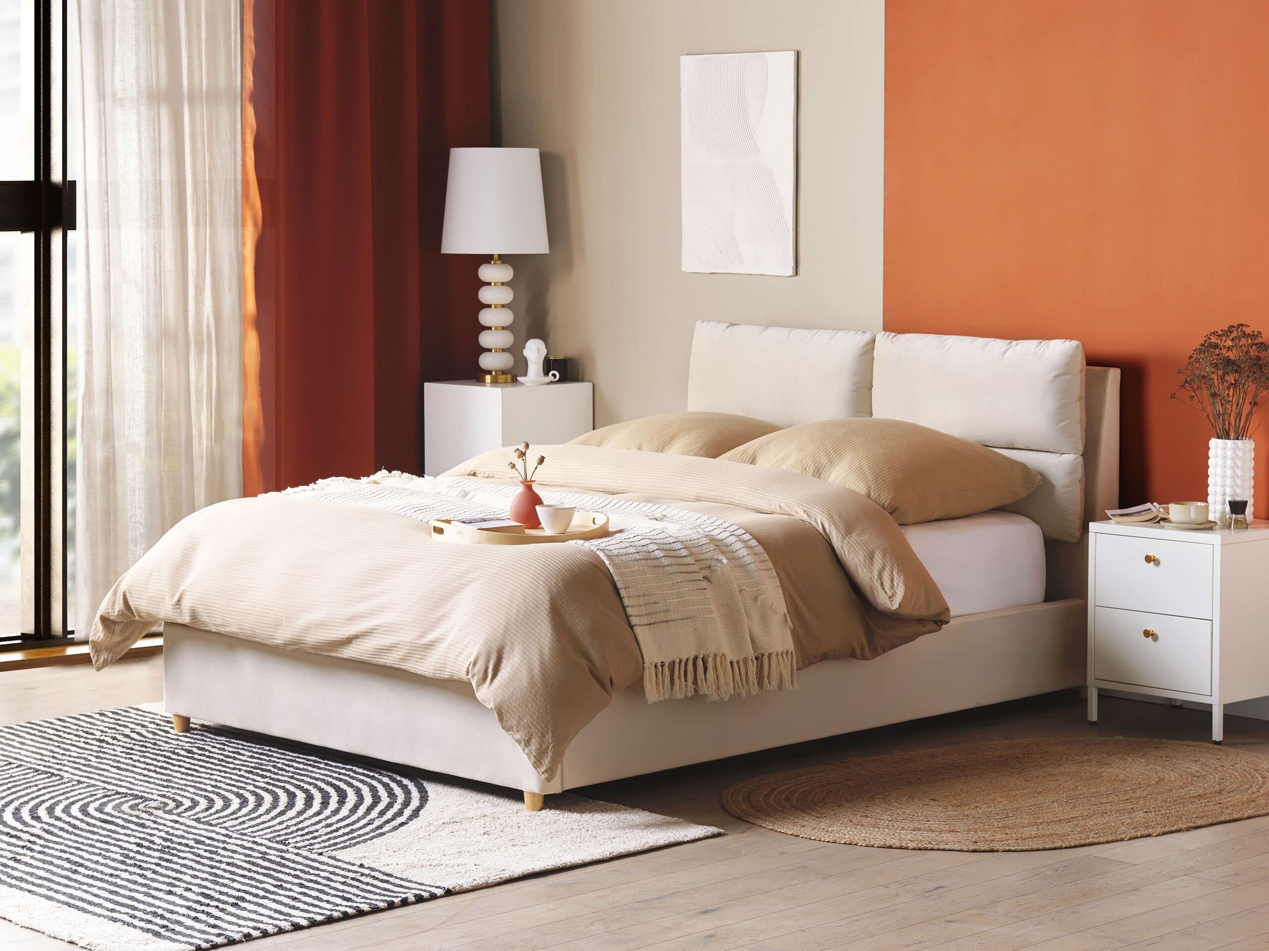 beliani-batilly-polsterbett-beige-140x200-m-kasten image 2