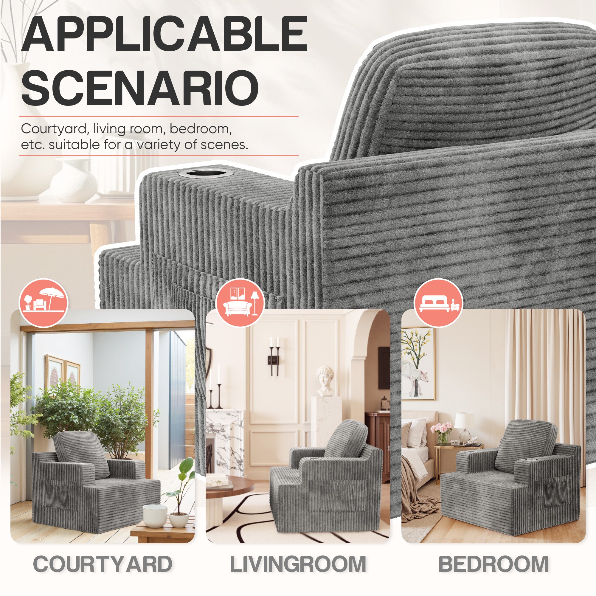 homall-sofa-sitzsack-sessel-cord-rosa-einsitzer-mit-getr-nkehalter image 6