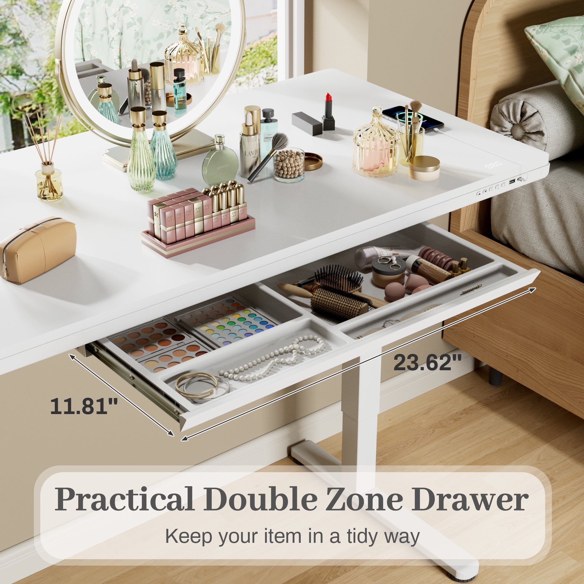 homall-standing-desk-schreibtisch-122cm-beige-h-henverstellbar image 5