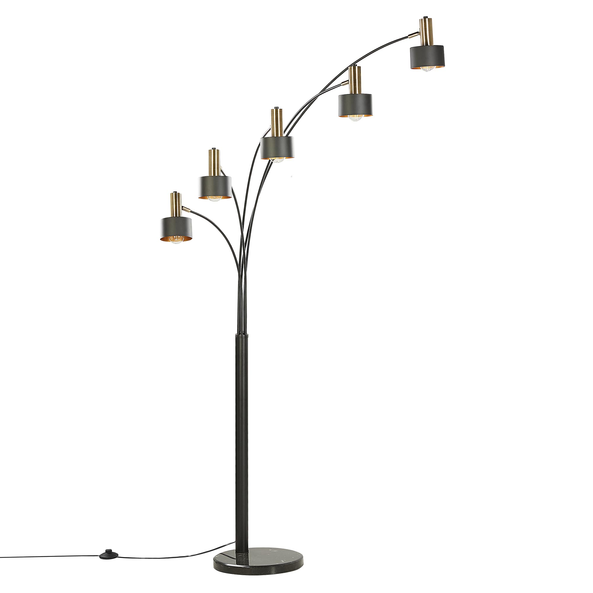 beliani-anbesa-stehlampe-schwarz-gold-5-flammig-210-cm image 5