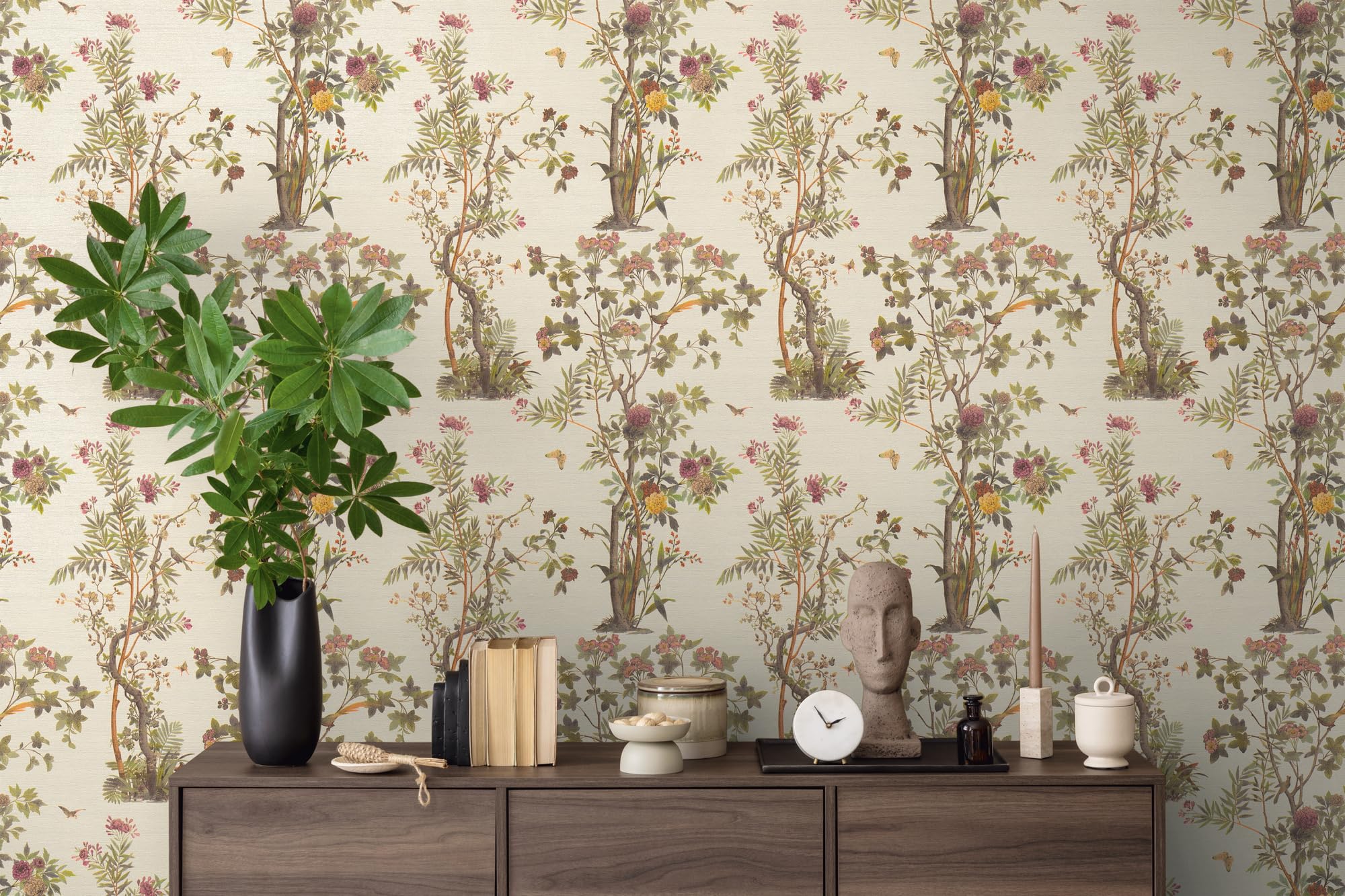 a-s-cr-ation-history-of-art-2-790431-vliestapete-floral-gr-n image 2