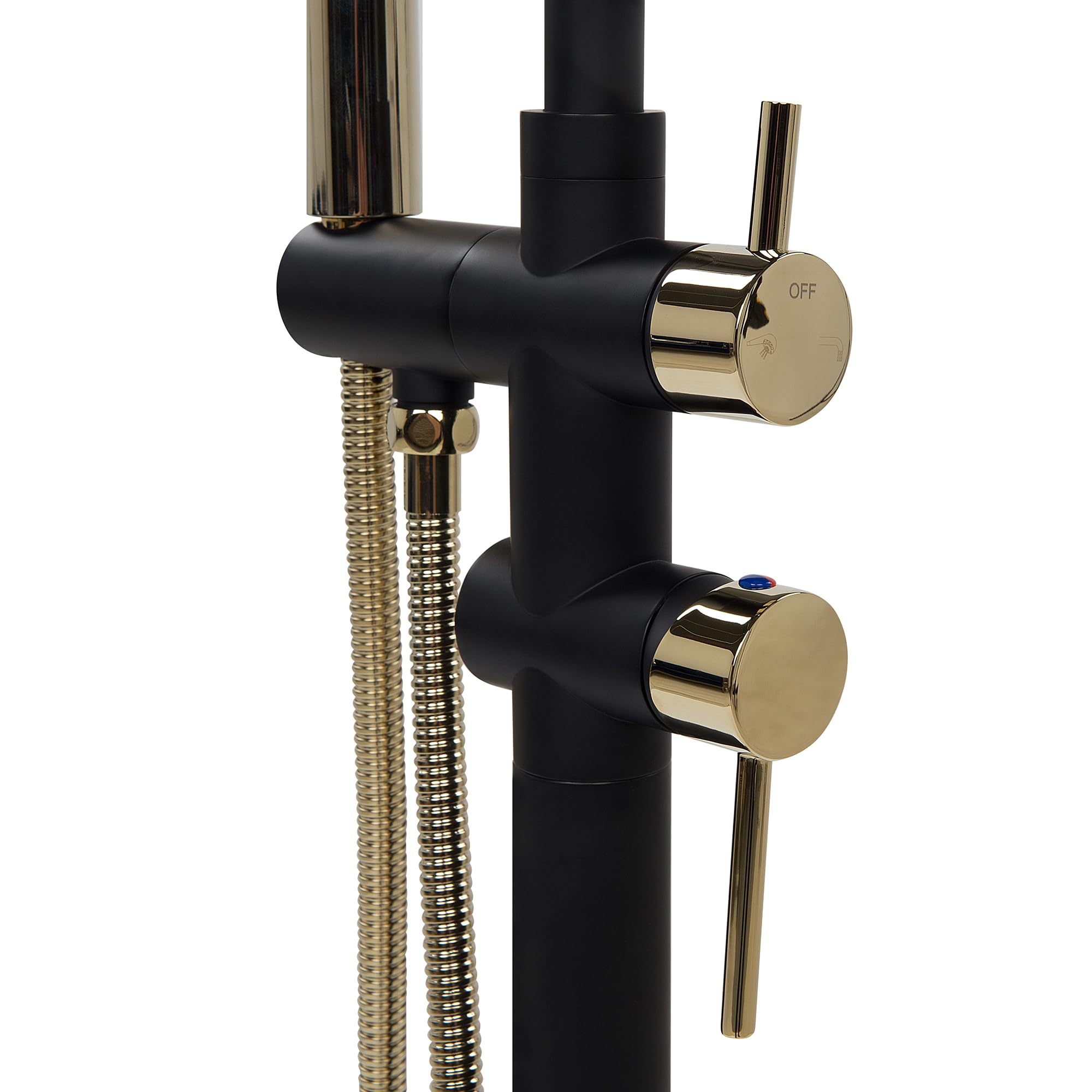 beliani-badewannenarmatur-freistehend-schwarz-gold-messing image 6