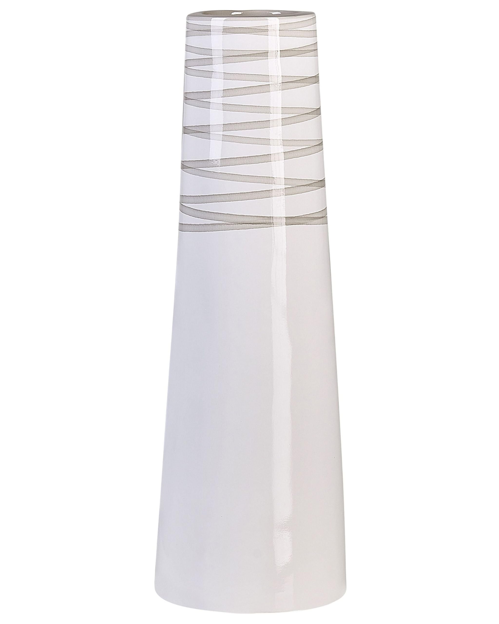 beliani-tarragona-dekovase-terrakotta-wei-grau-57-cm-gl-nzend image 1