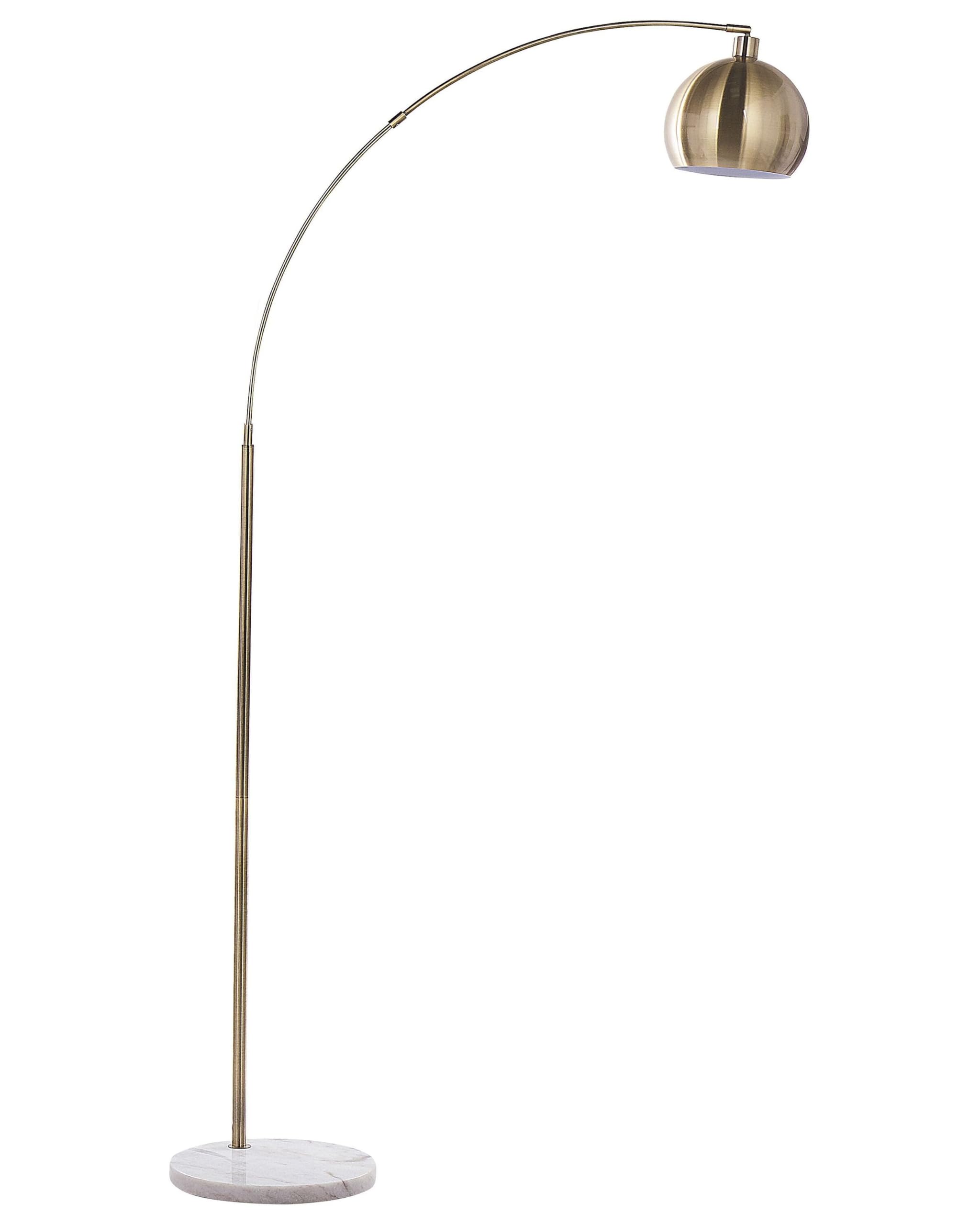 beliani-paroo-stehlampe-metall-messing-retro-210-cm image 1