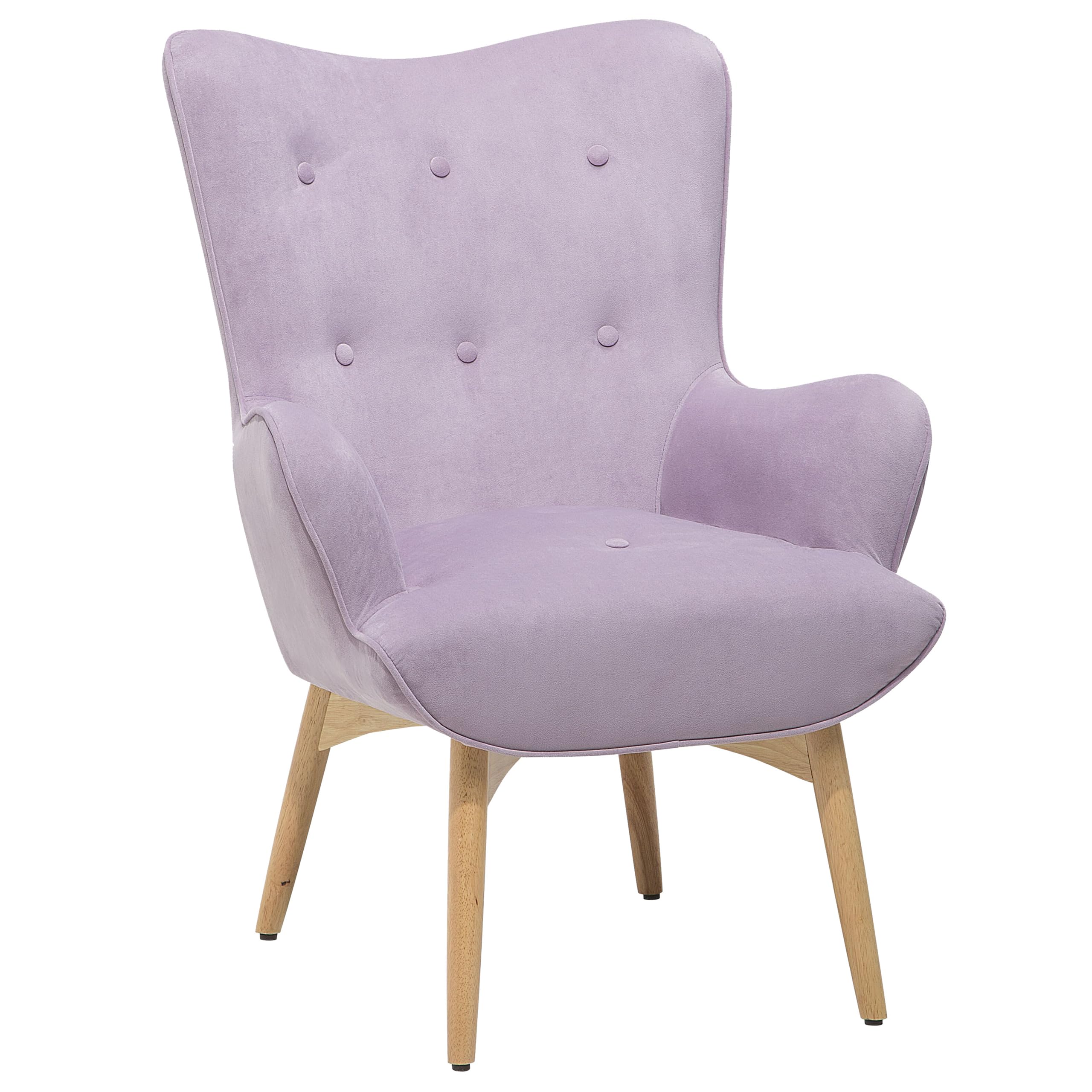 beliani-vejle-ohrensessel-mit-hocker-samt-violett image 6