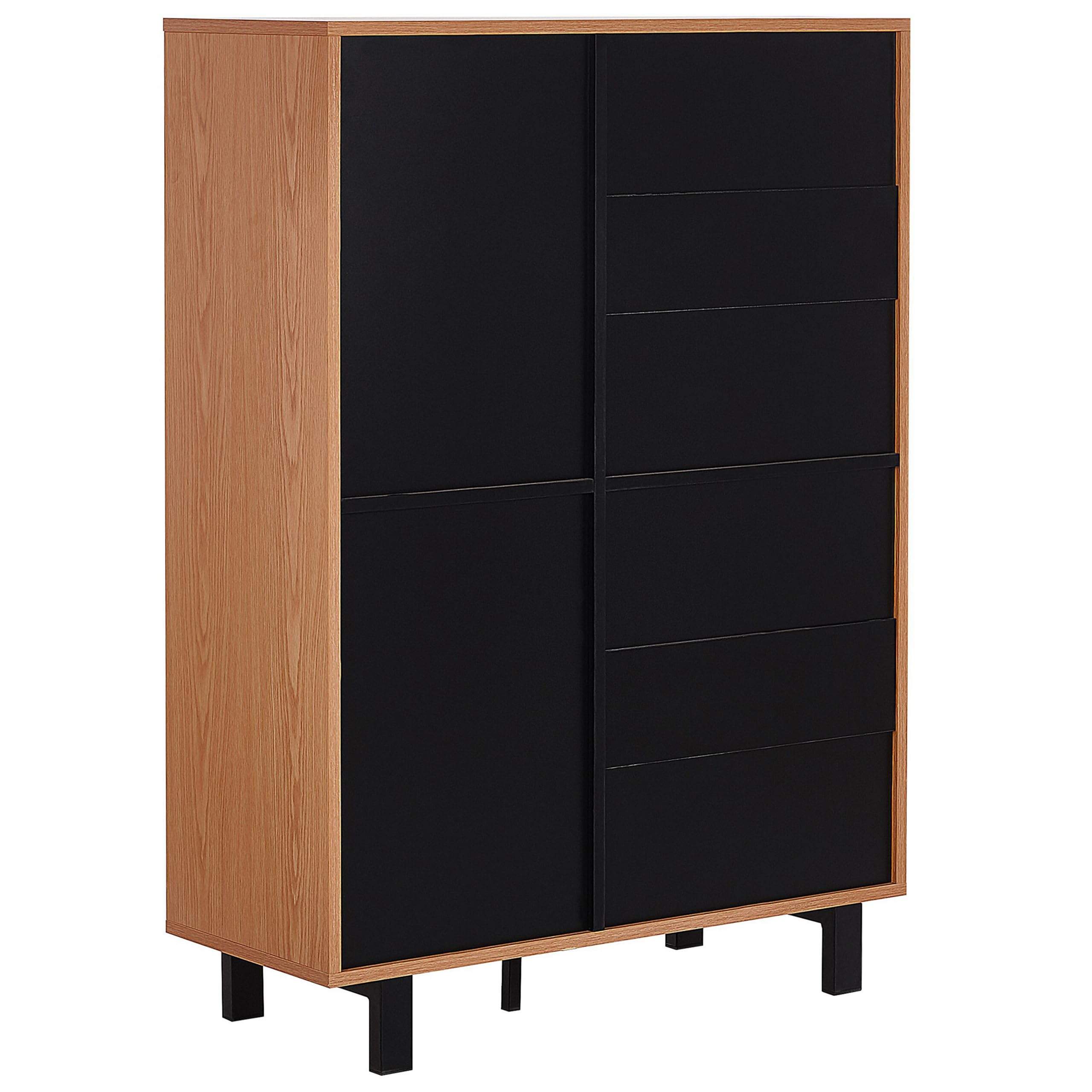 beliani-paramount-sideboard-hellbraun-3-t-rig-retro image 5