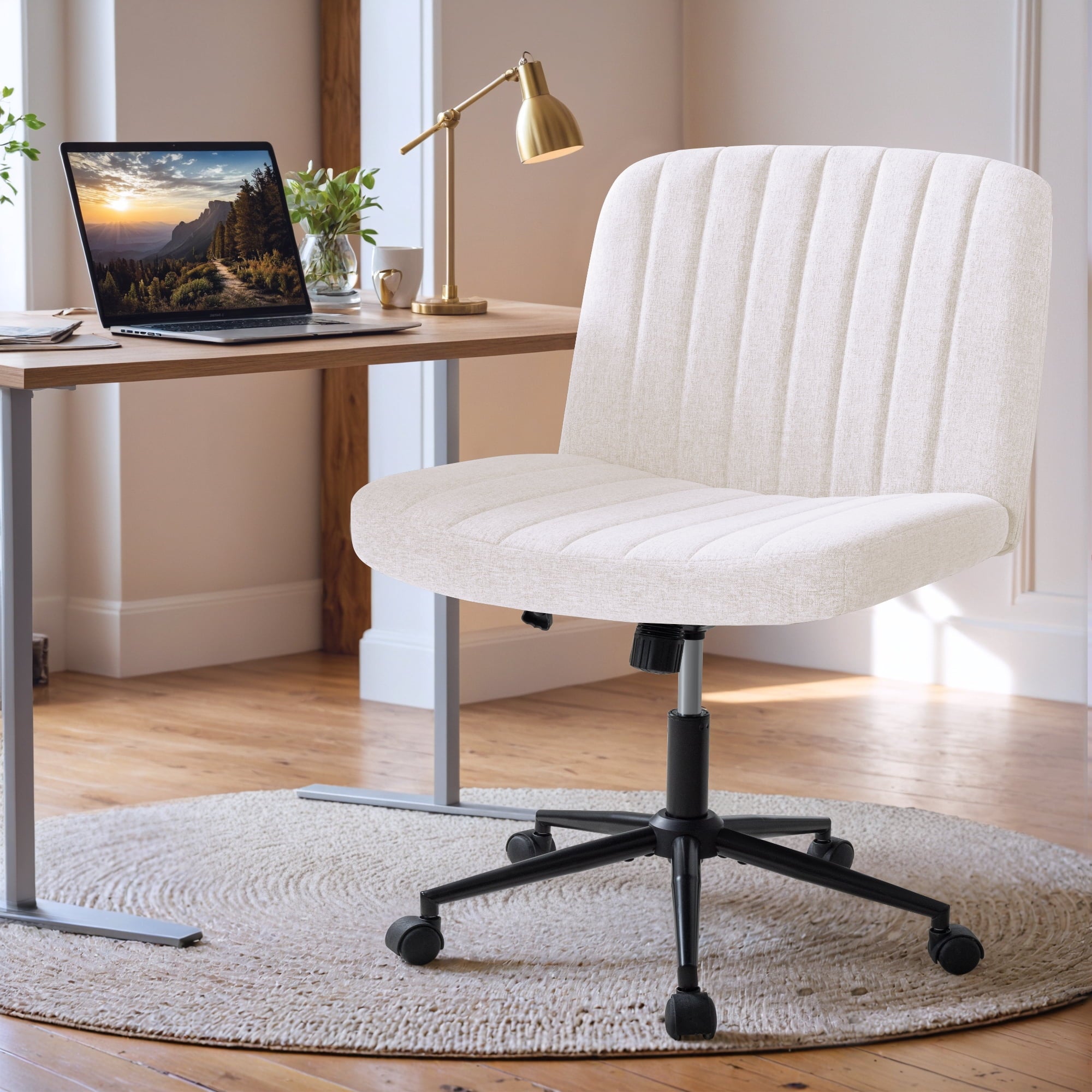 homall-office-mesh-chair-b-rostuhl-grau-ohne-armlehne-rollen image 3