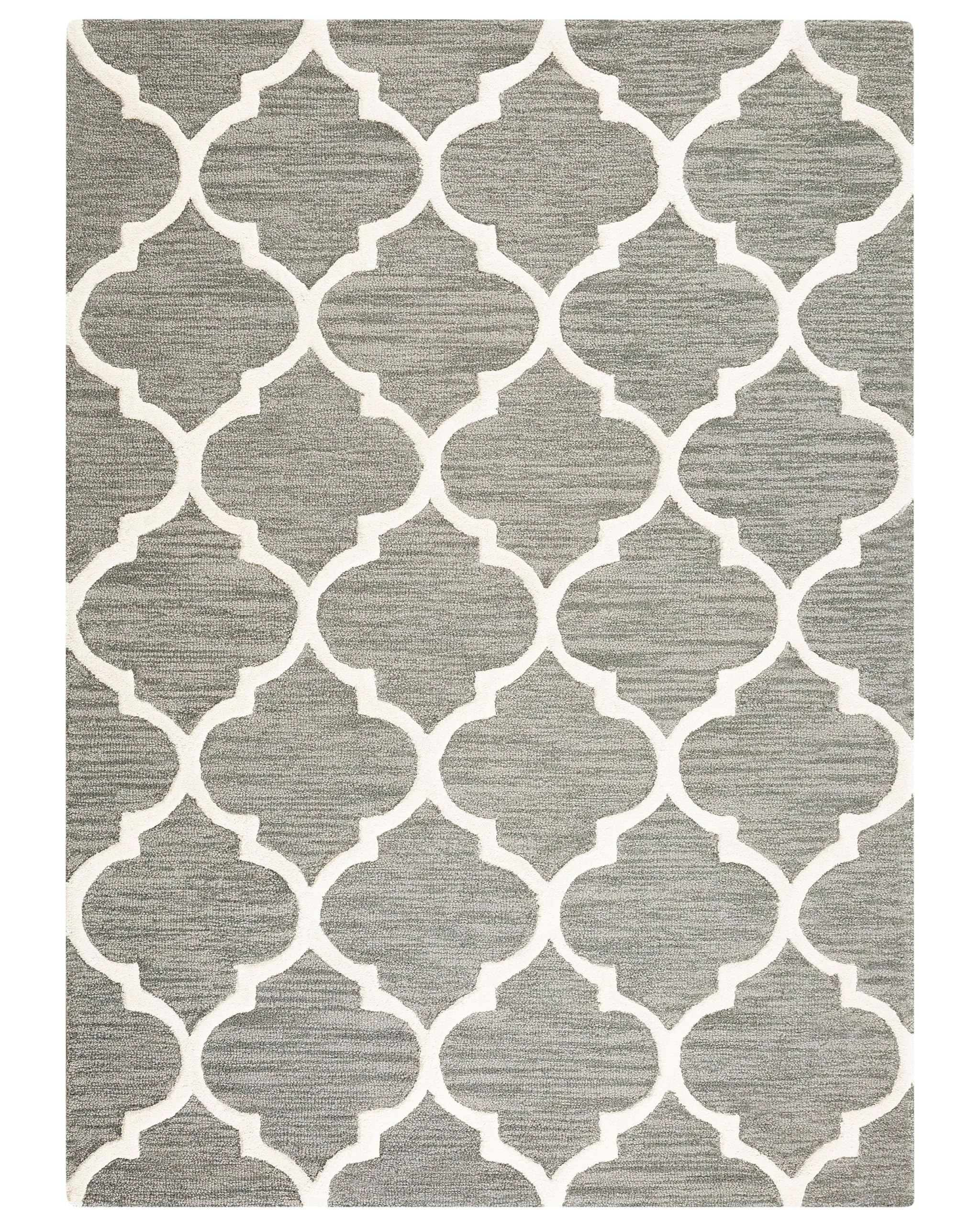 beliani-yalova-teppich-140x200-grau-wolle-kurzflor image 7