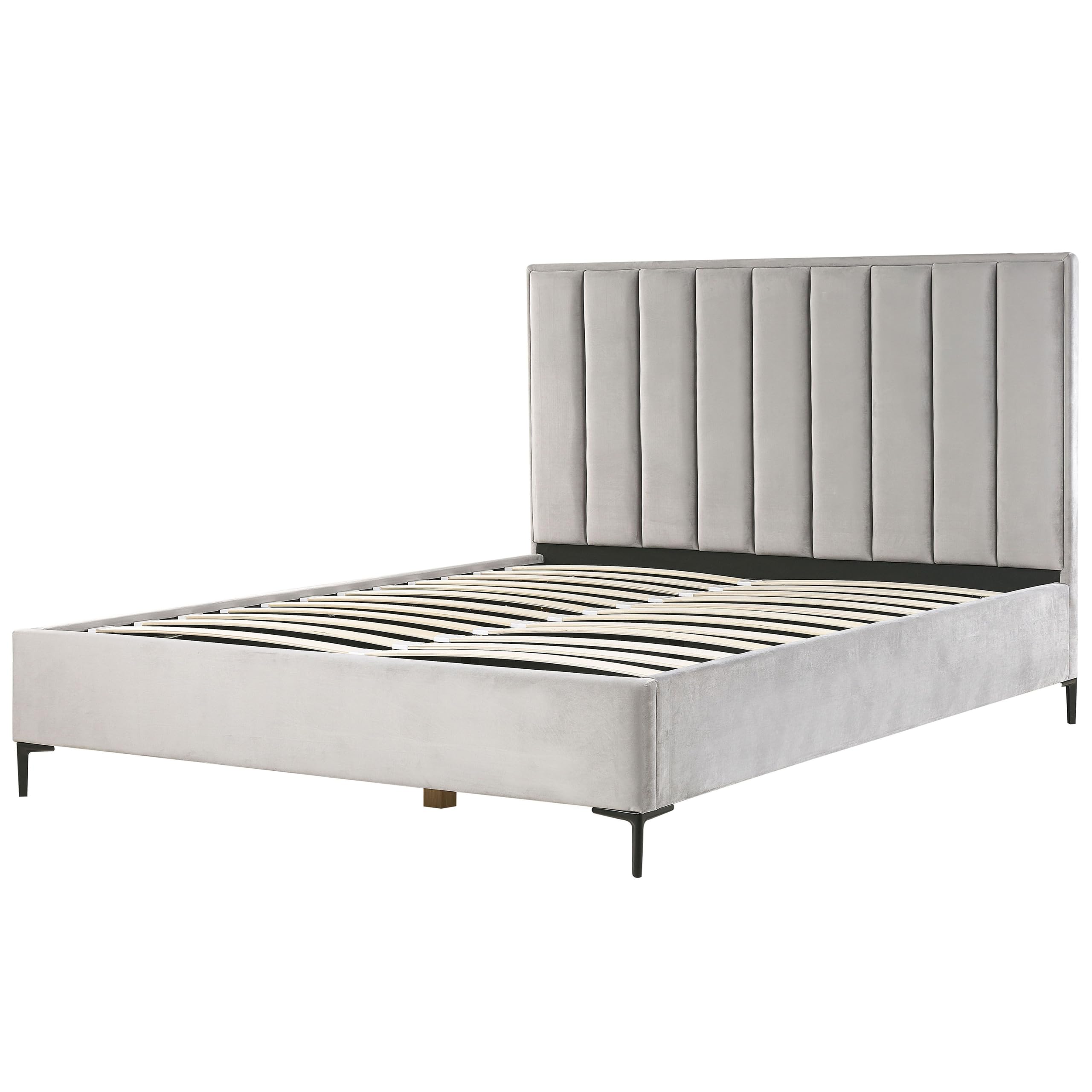 beliani-sezanne-polsterbett-samt-180x200-grau-mit-bettkasten image 5