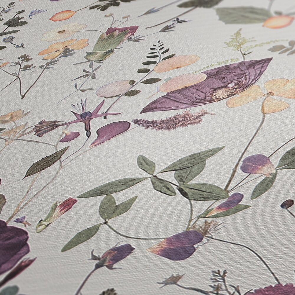 a-s-cr-ation-vliestapete-bl-tter-violett-beige-10-05m image 3