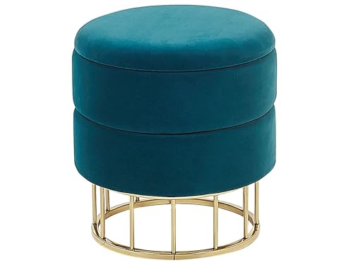beliani-elgin-pouf-samt-blaugr-n-rund-37cm-mit-stauraum image 8